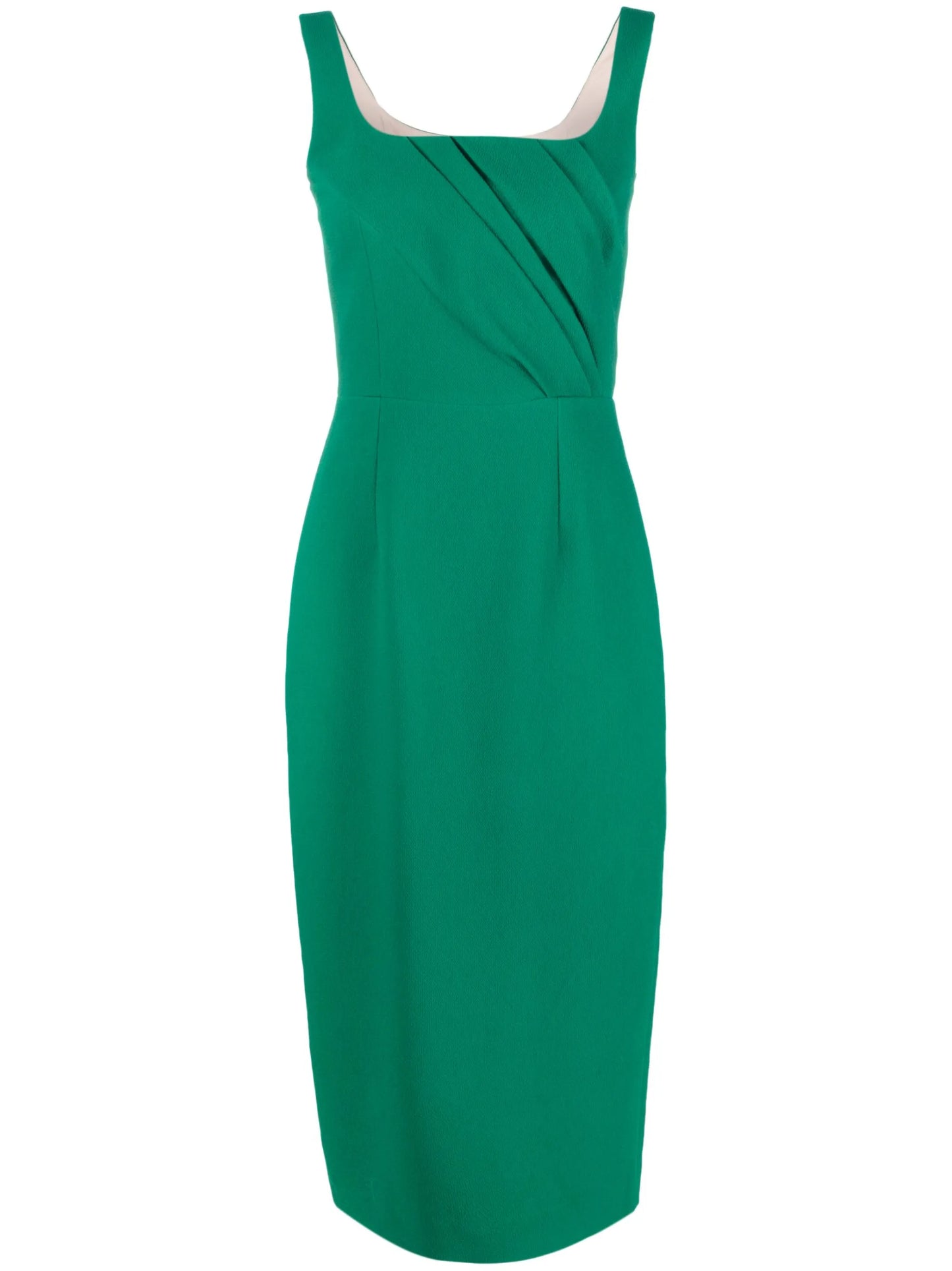 Arina rear-slit draped dress