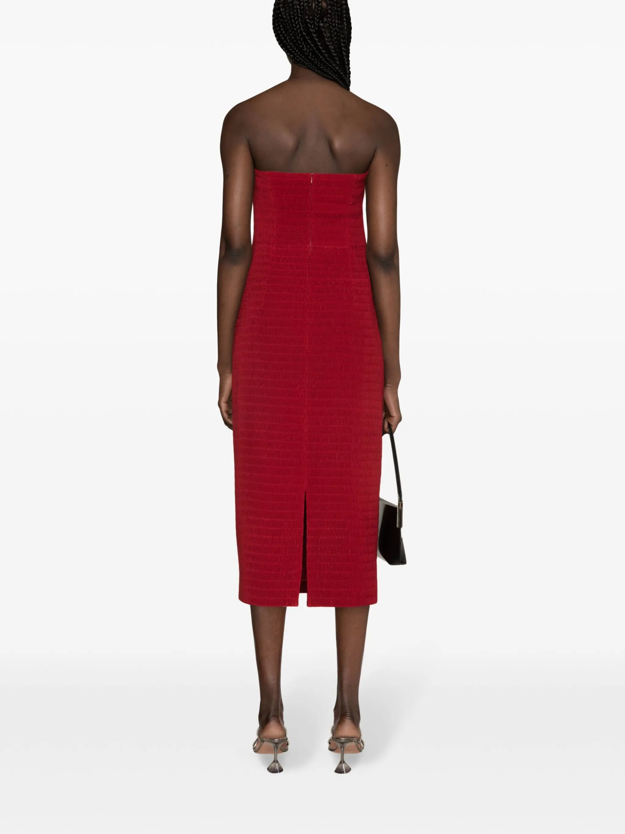 Ryder plissé midi dress