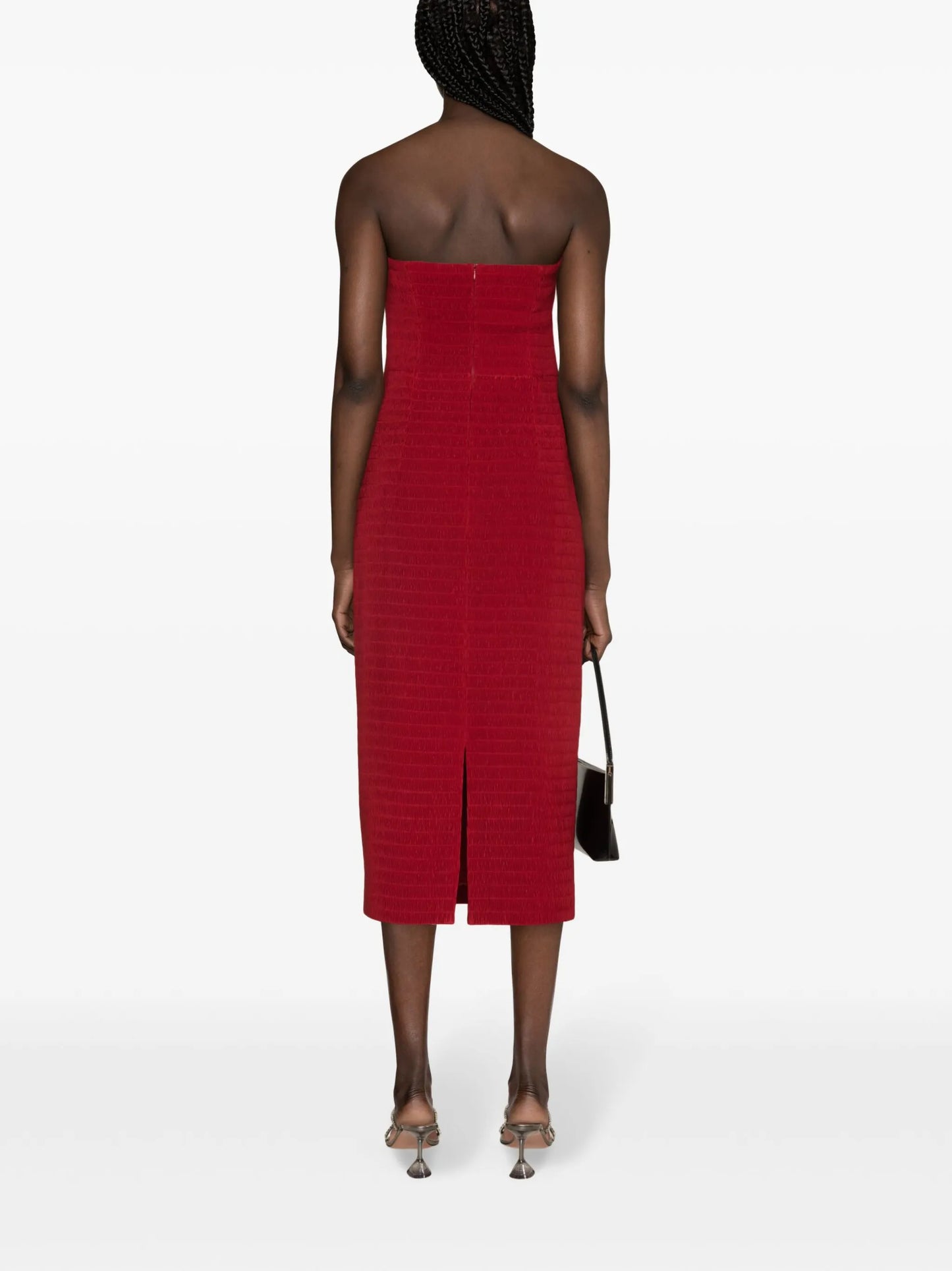 Ryder plissé midi dress