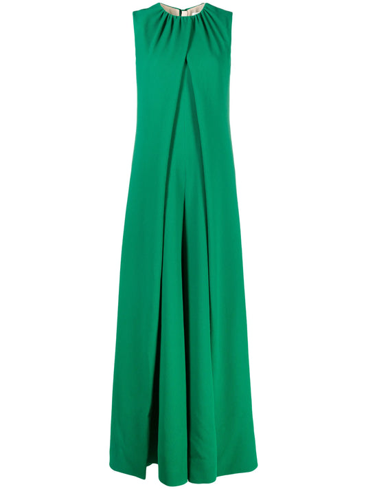Aliza layered crepe jumpsuit