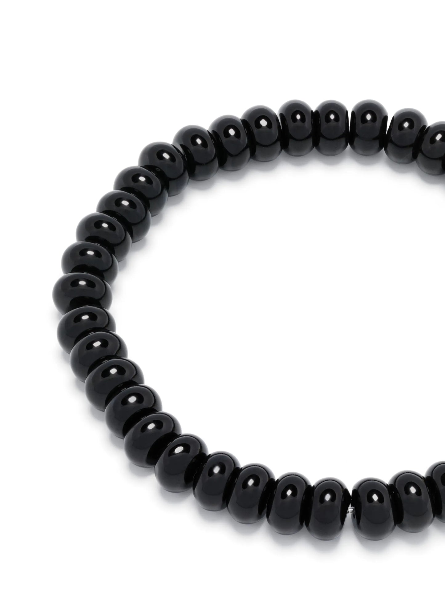 14kt yellow gold onyx bead bracelet