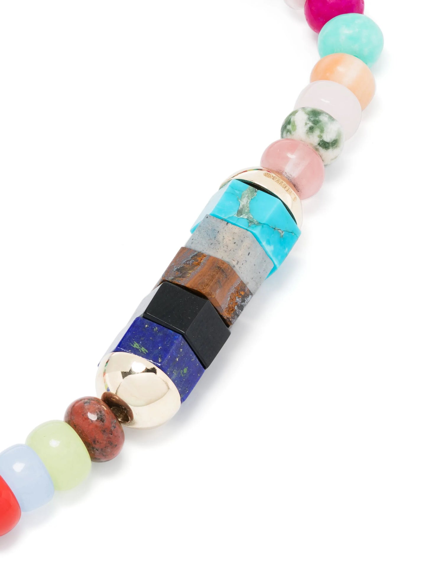 14kt yellow gold gemstone bead bracelet