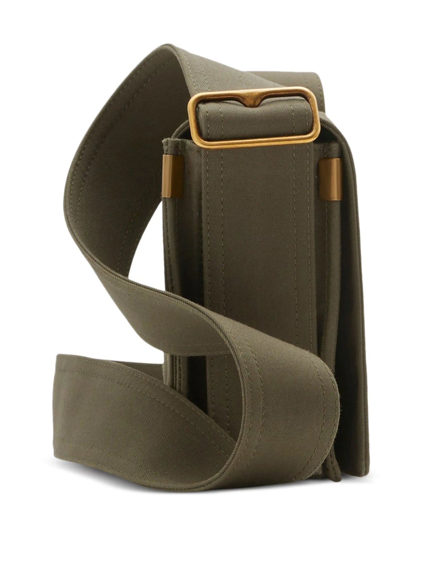 EKD-embroidered twill shoulder bag