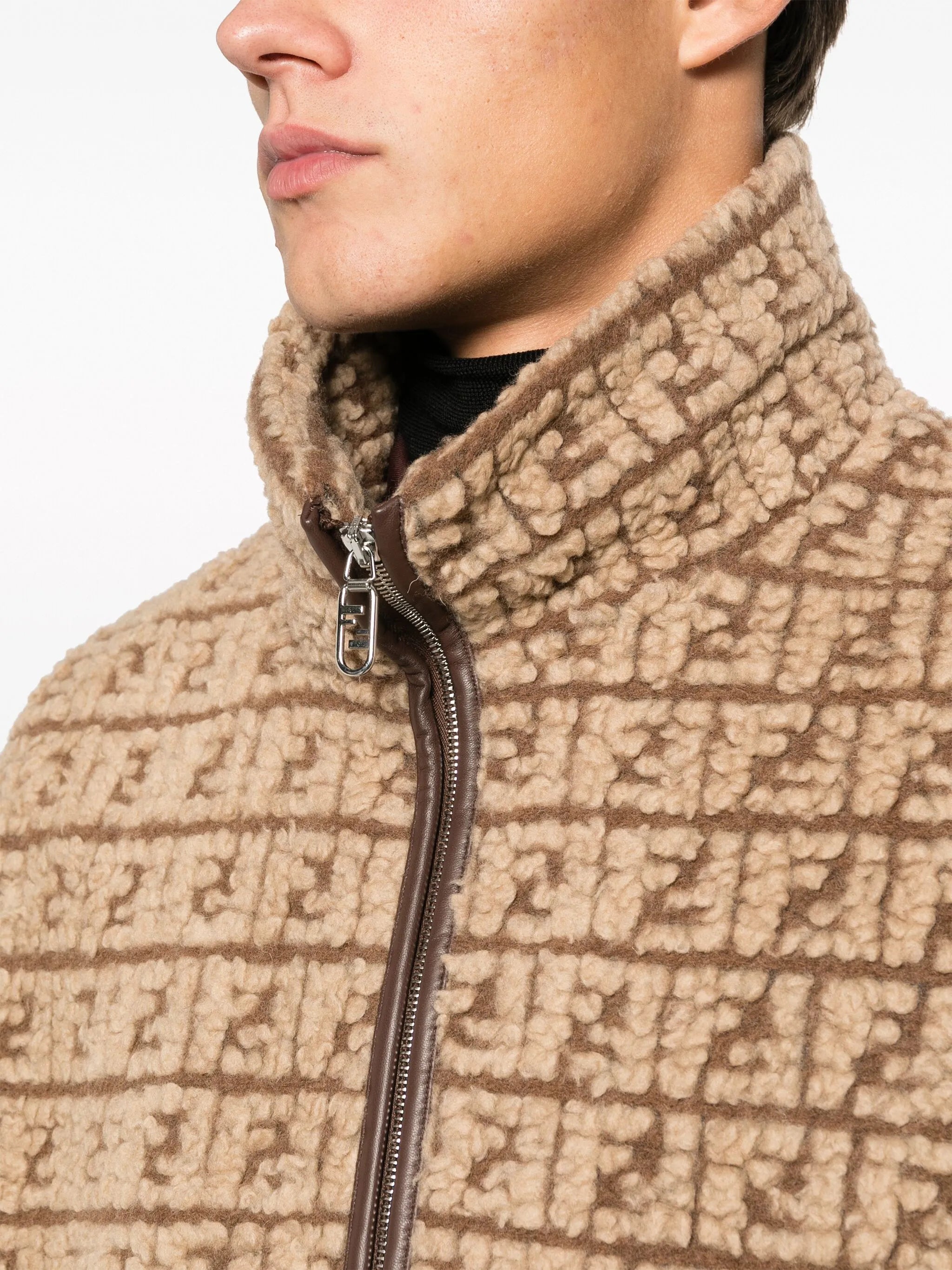FF-monogram fleece gilet