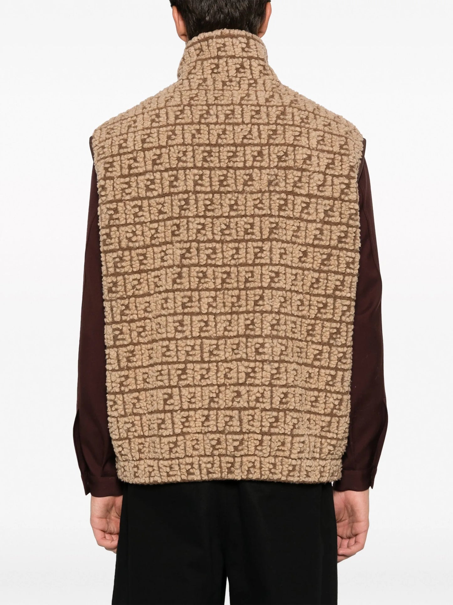 FF-monogram fleece gilet