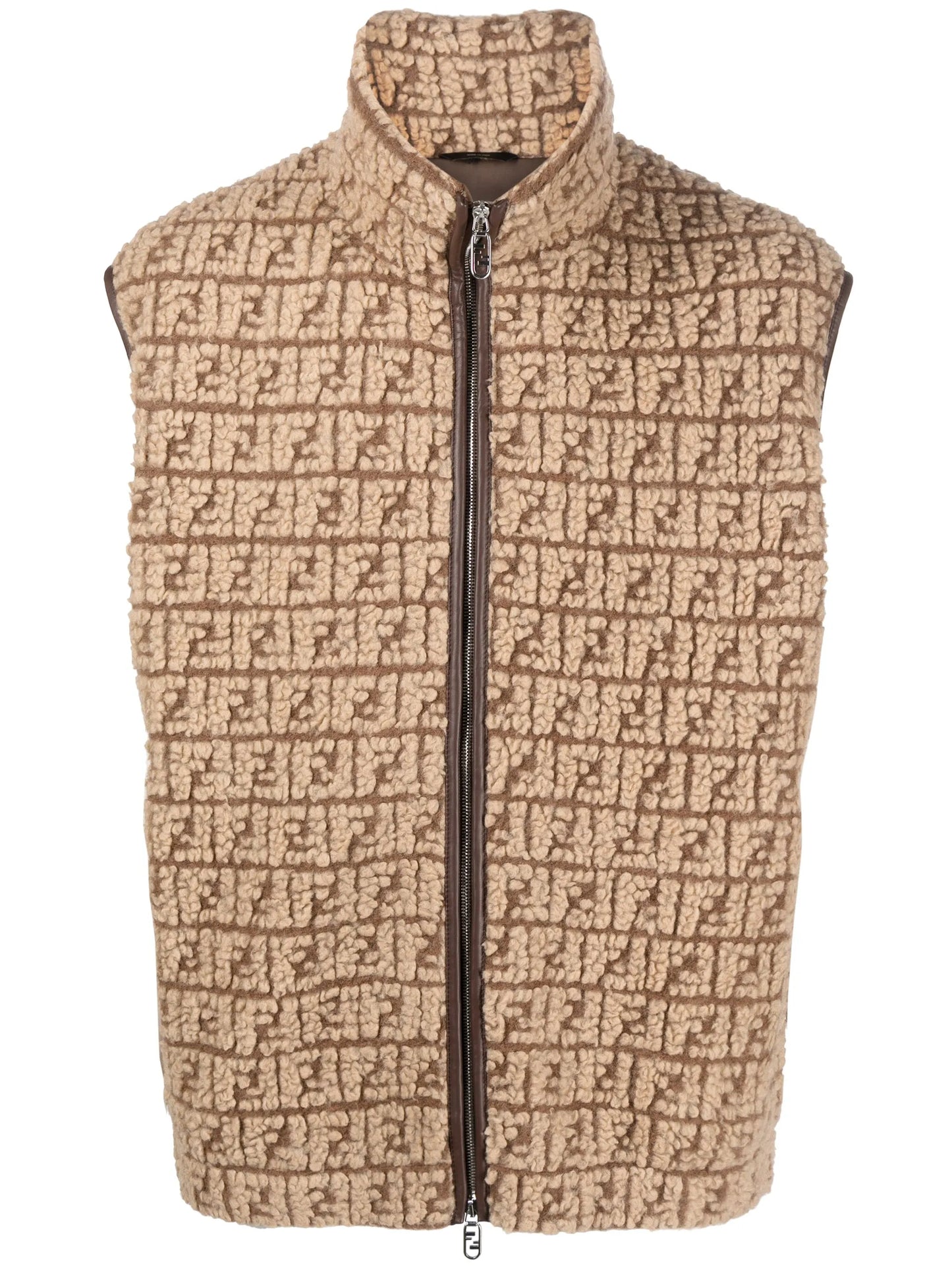 FF-monogram fleece gilet
