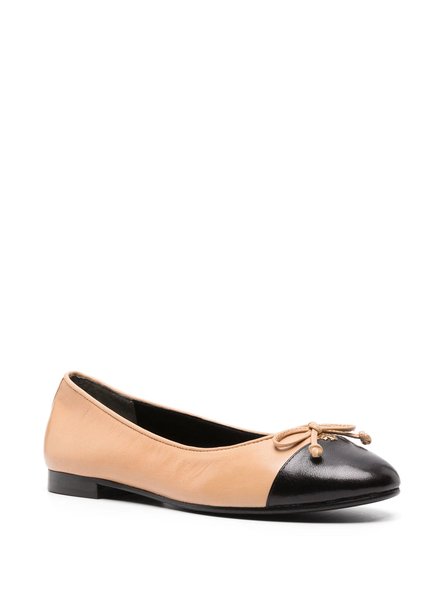 cap-toe ballerina shoes