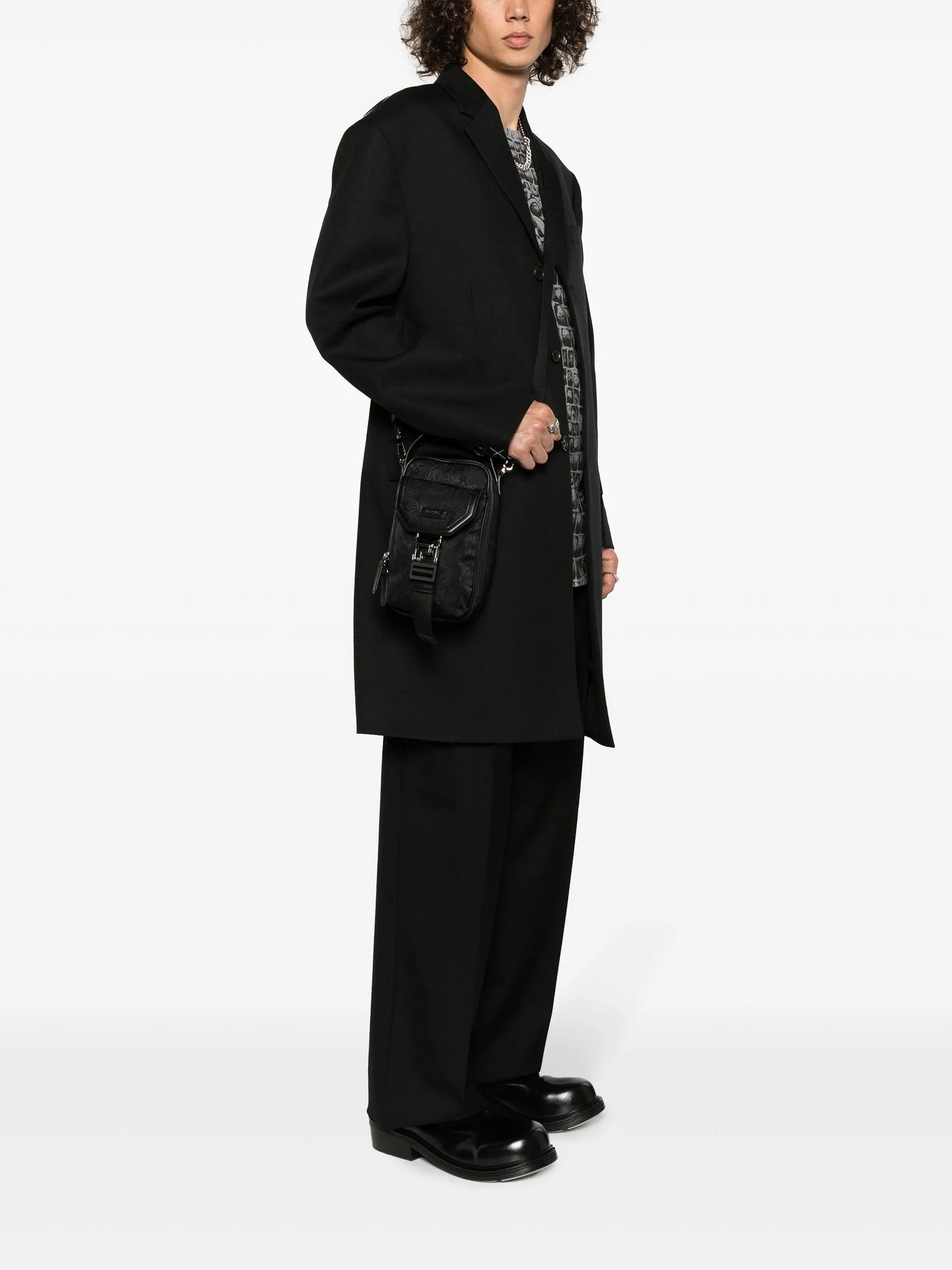 Barocco jacquard shoulder bag
