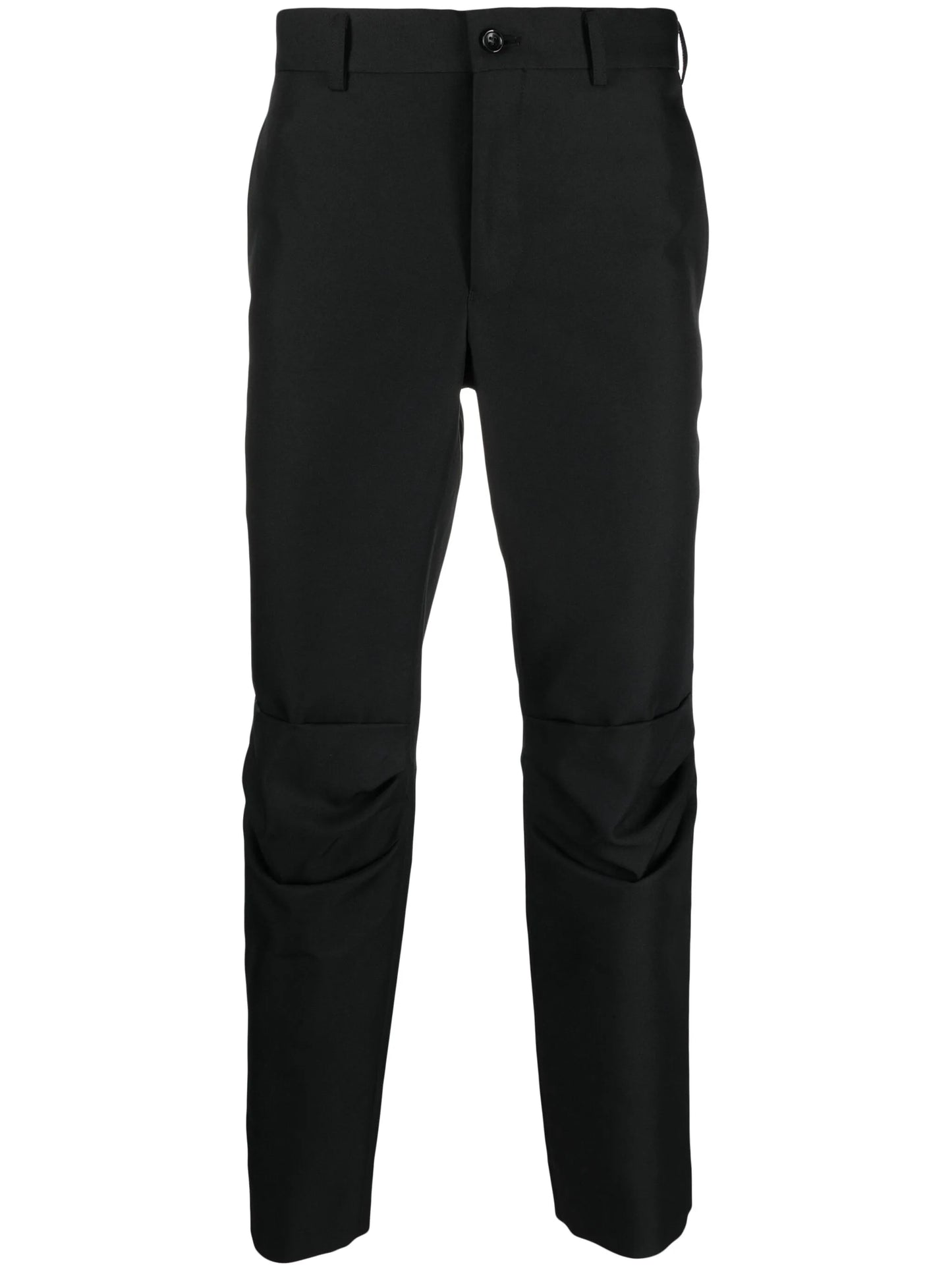 mid-rise tapered trousers