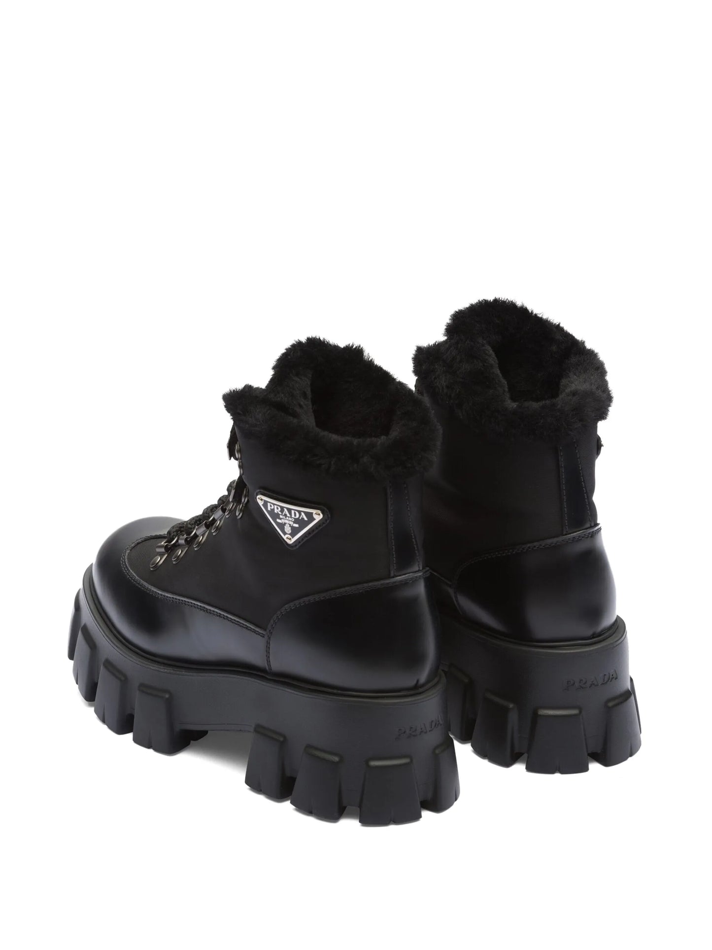 Moonlith brushed leather combat boots