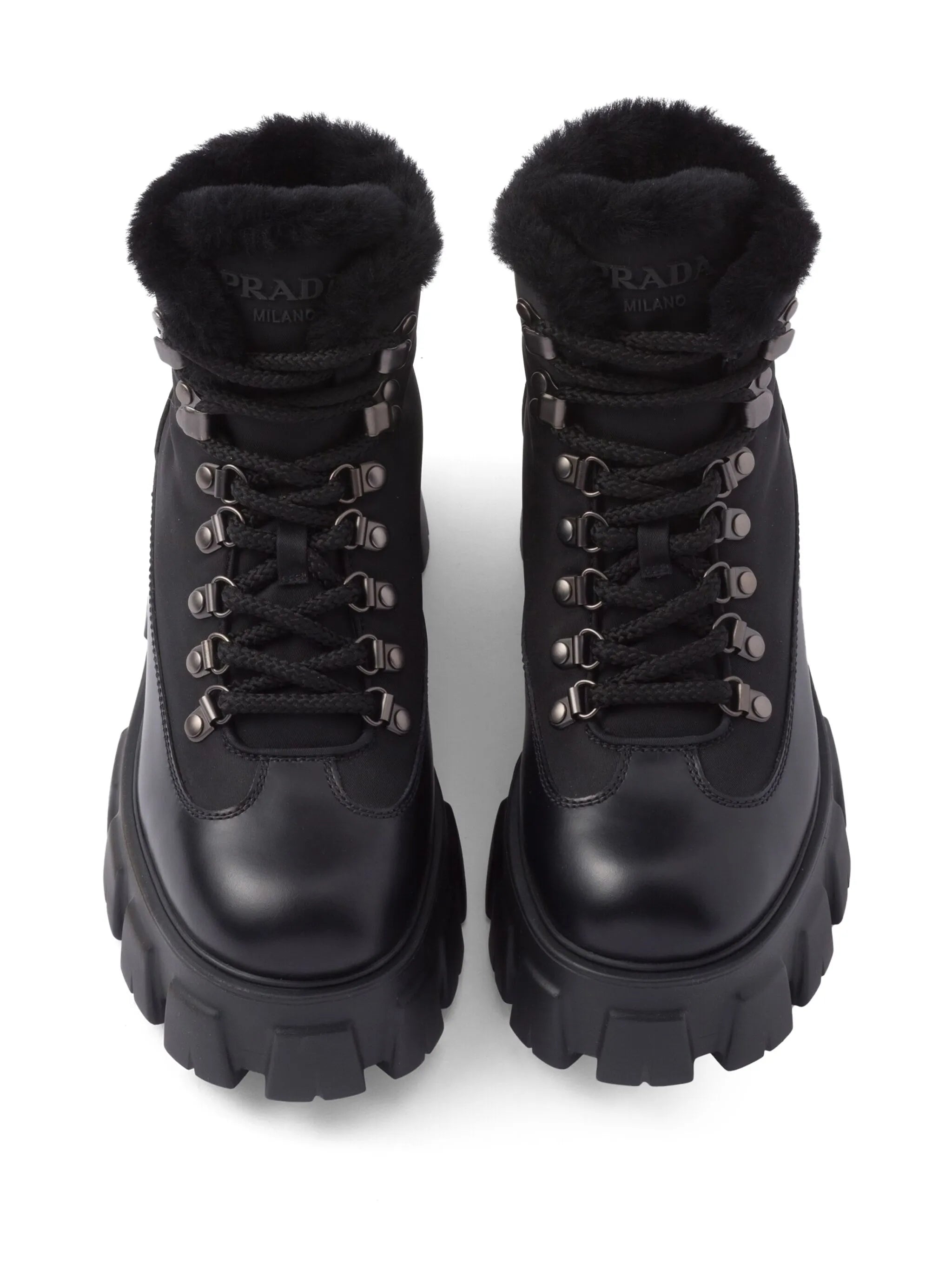 Moonlith brushed leather combat boots
