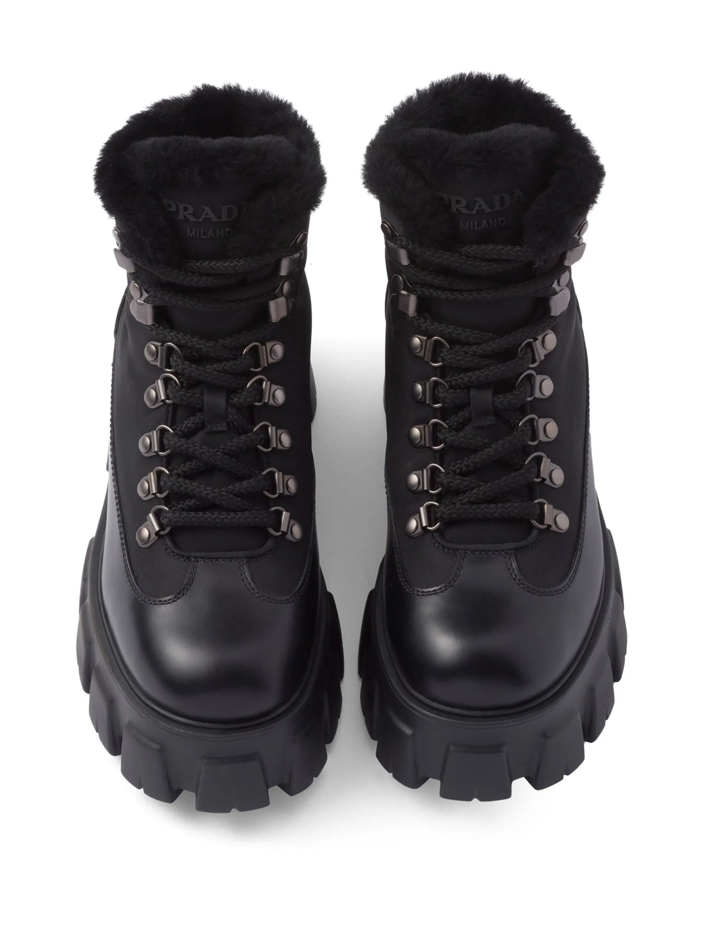 Moonlith brushed leather combat boots