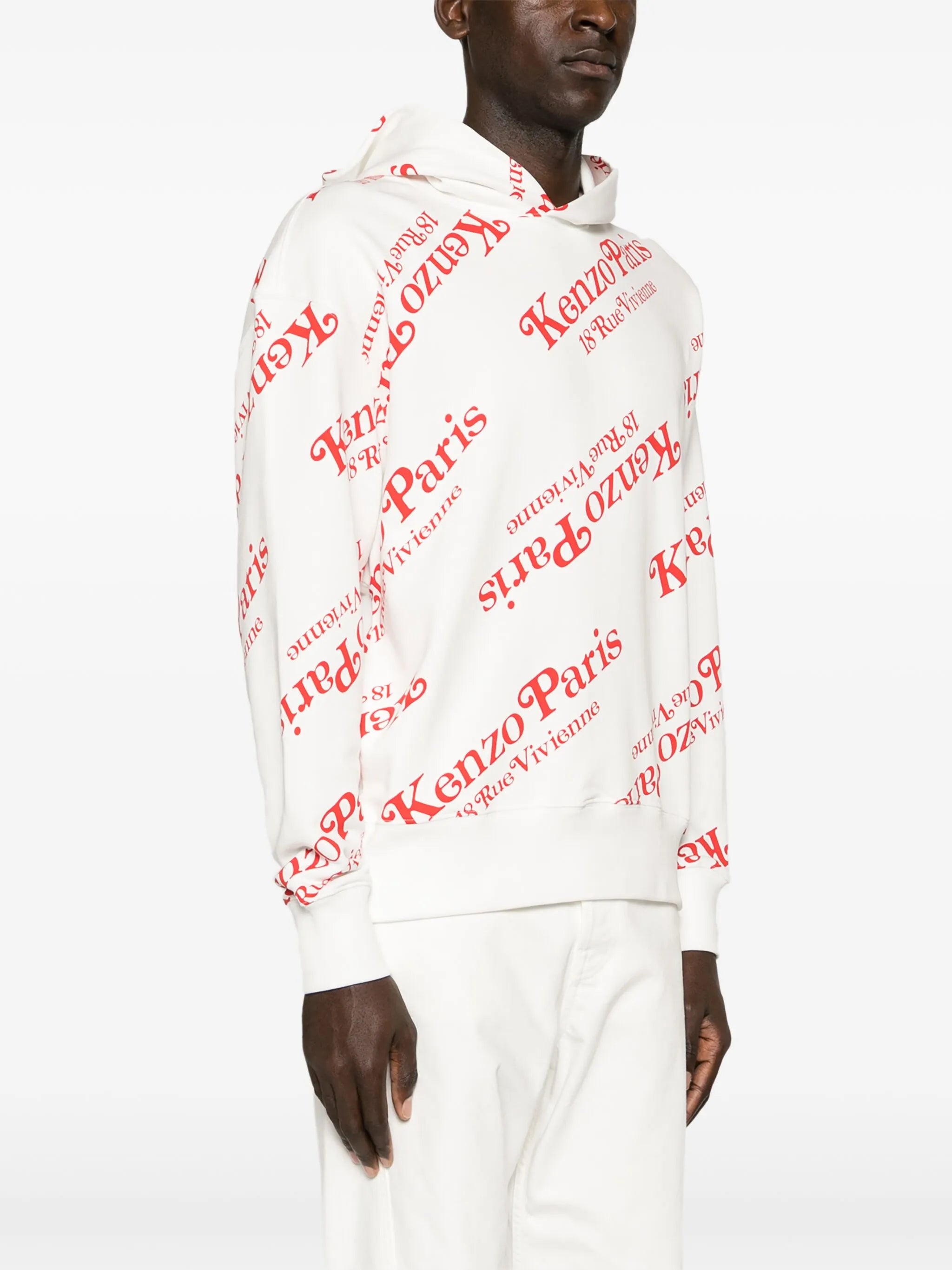 x Verdy monogram-pattern hoodie