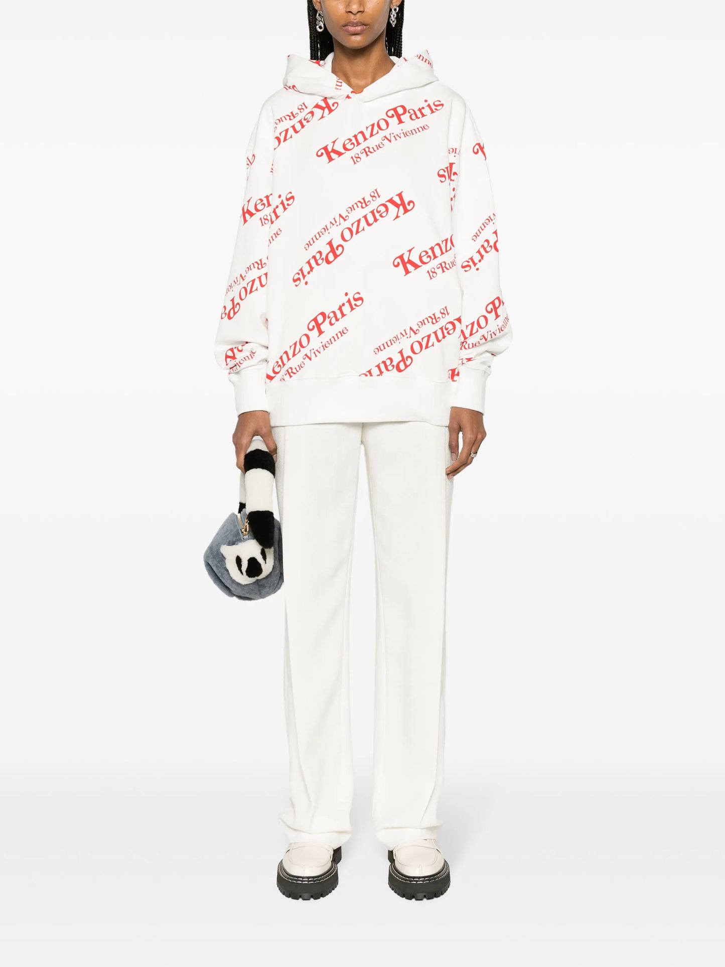 x Verdy monogram-pattern hoodie