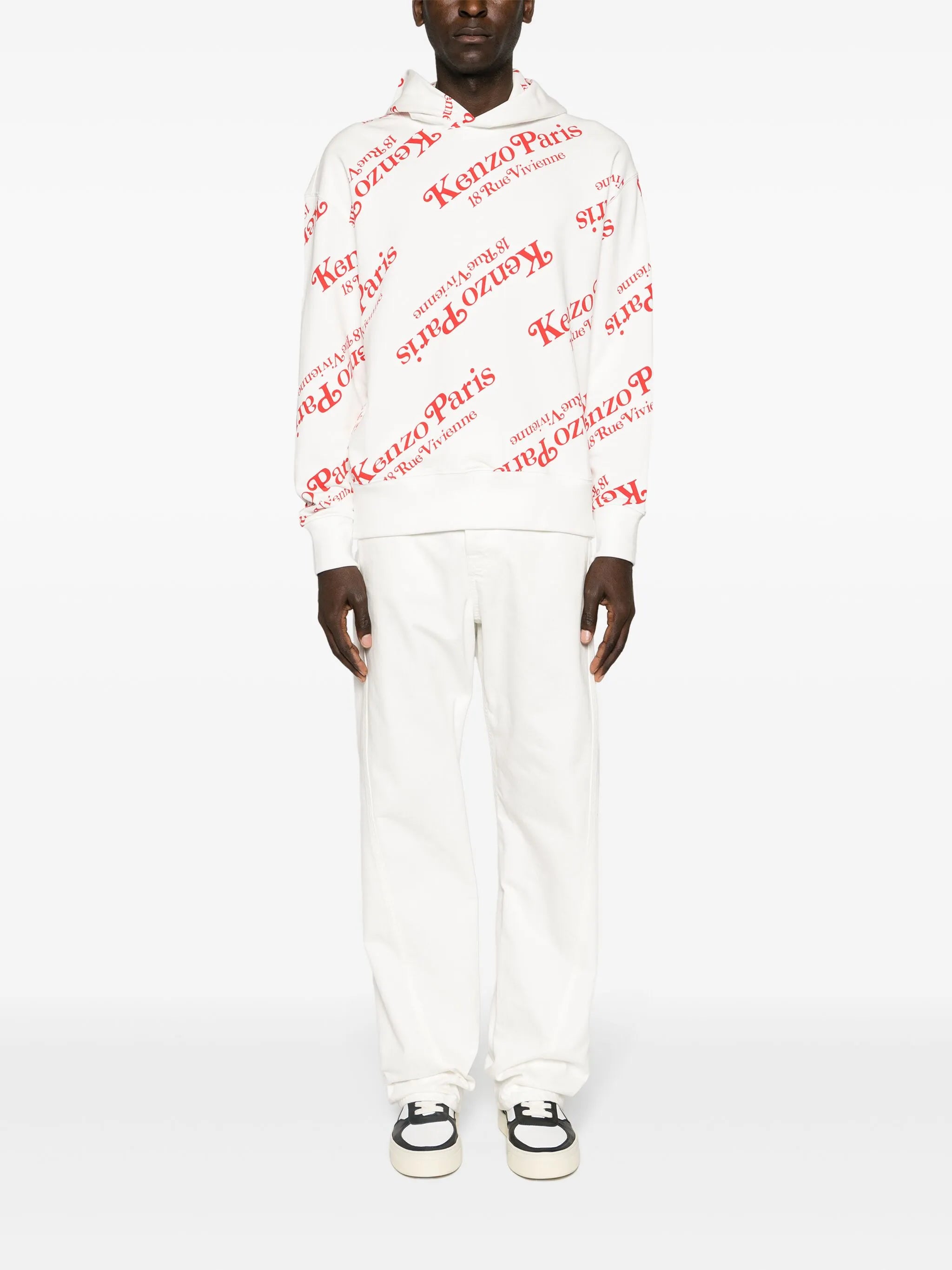 x Verdy monogram-pattern hoodie