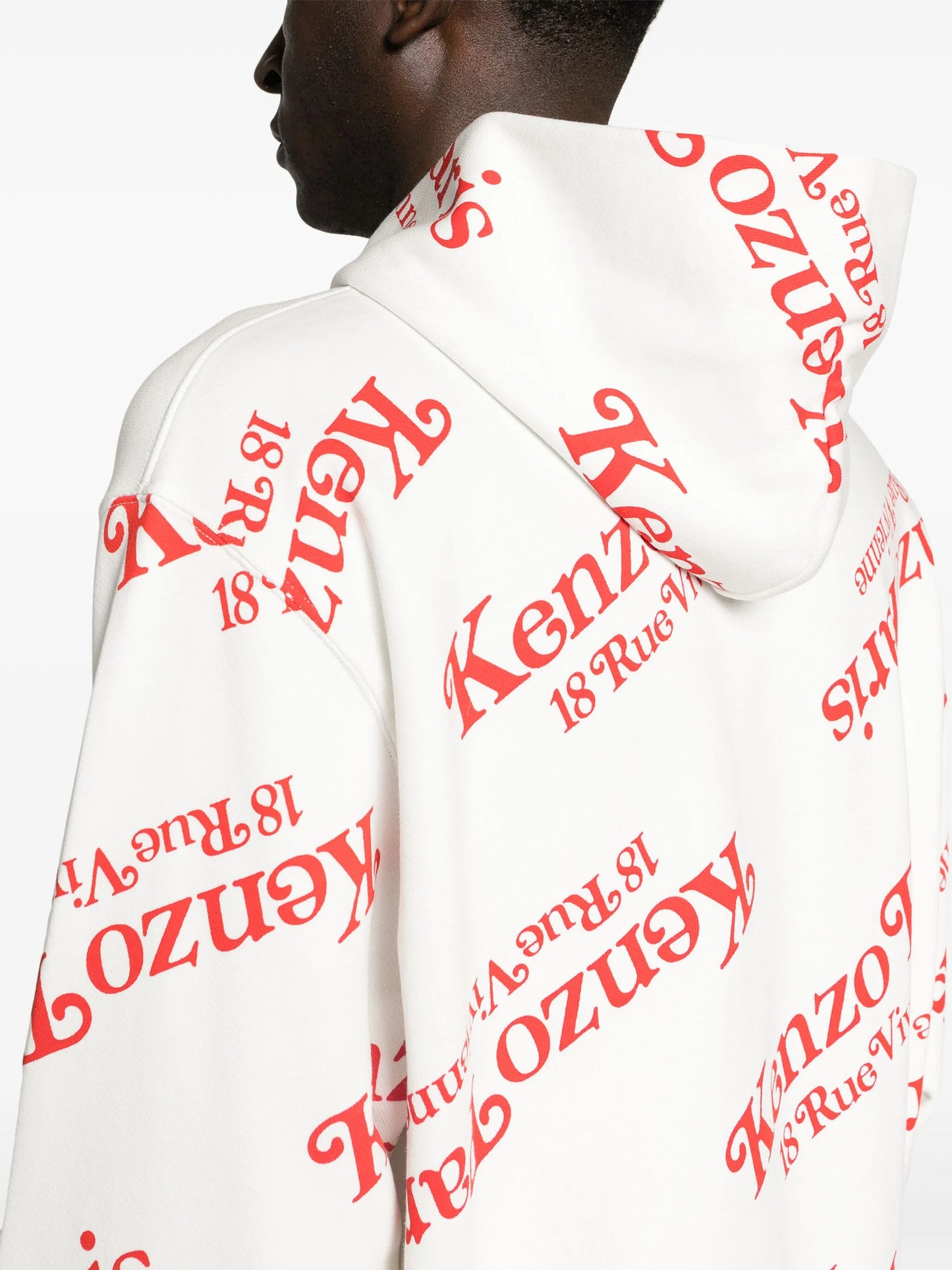x Verdy monogram-pattern hoodie