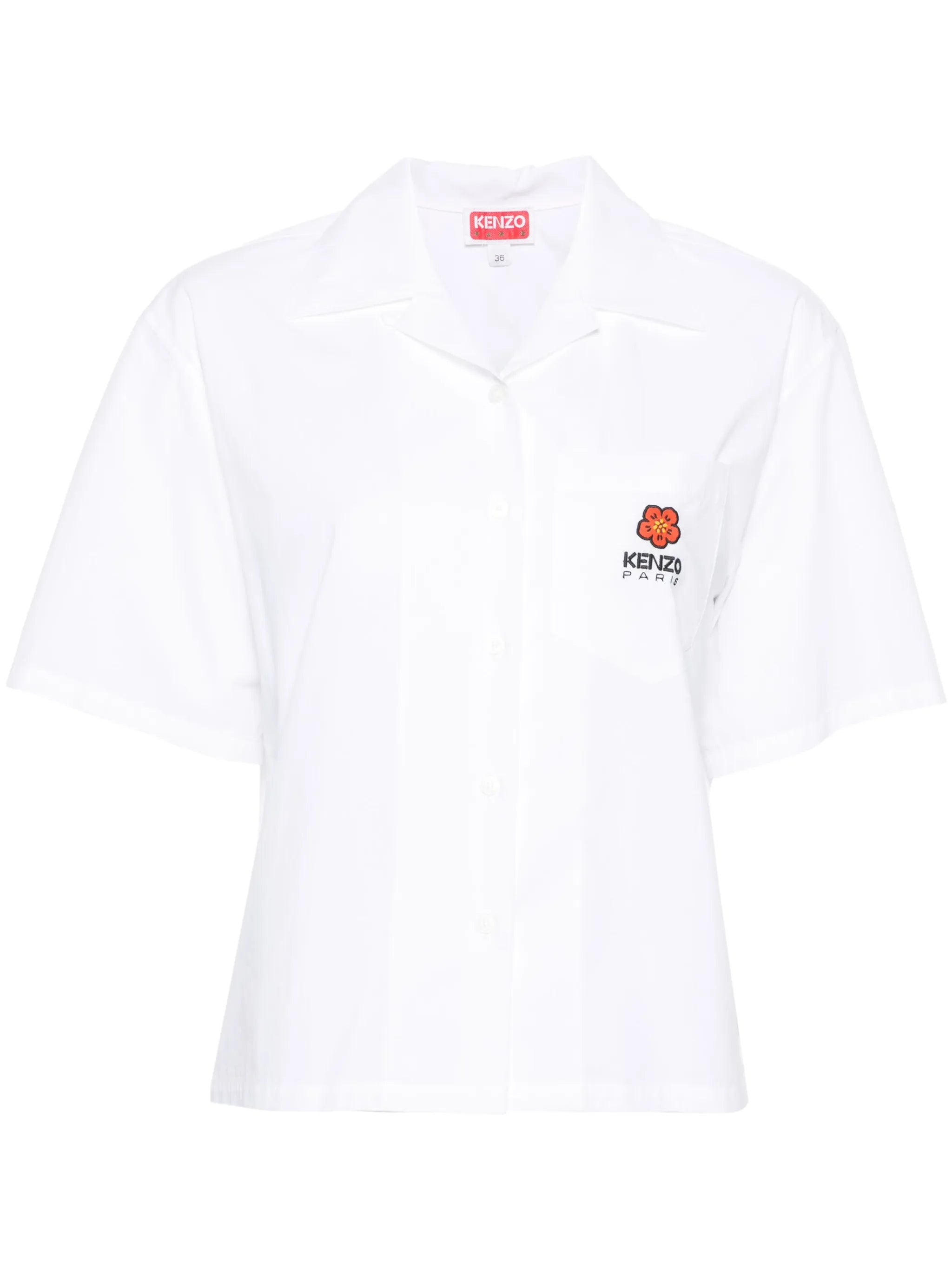 Boke Flower cropped shirt