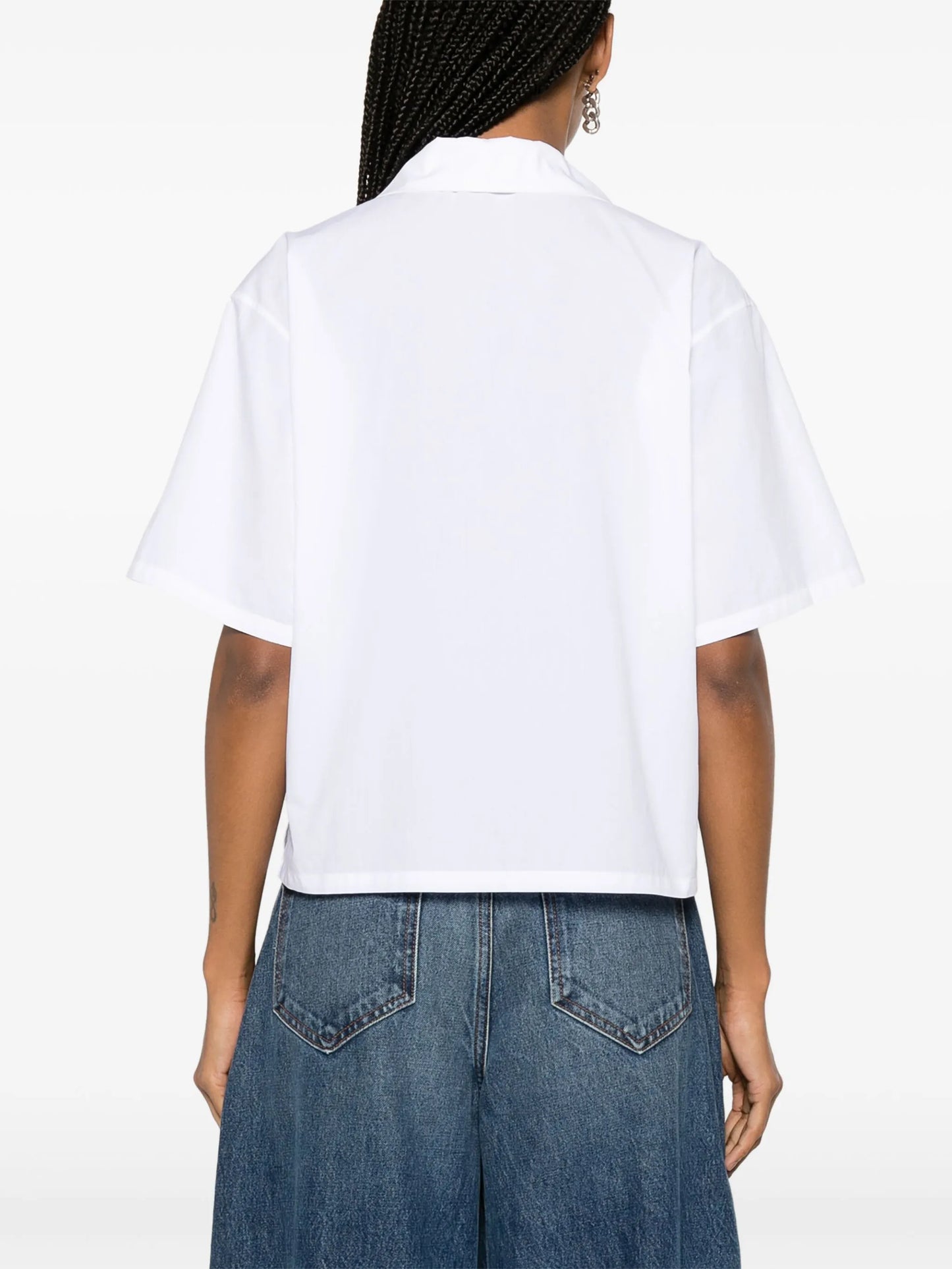 Boke Flower cropped shirt