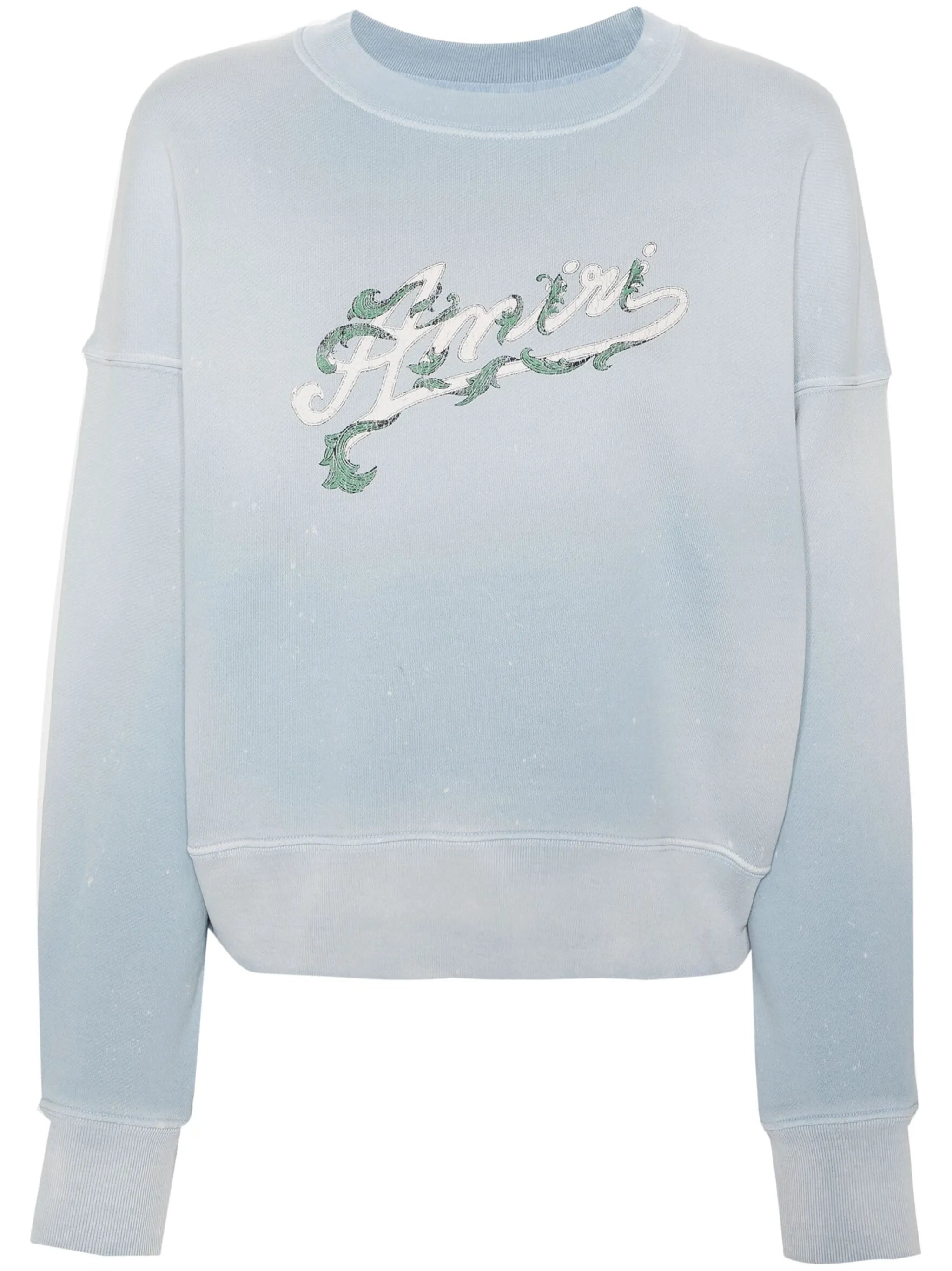Filigree cropped sweatshirt