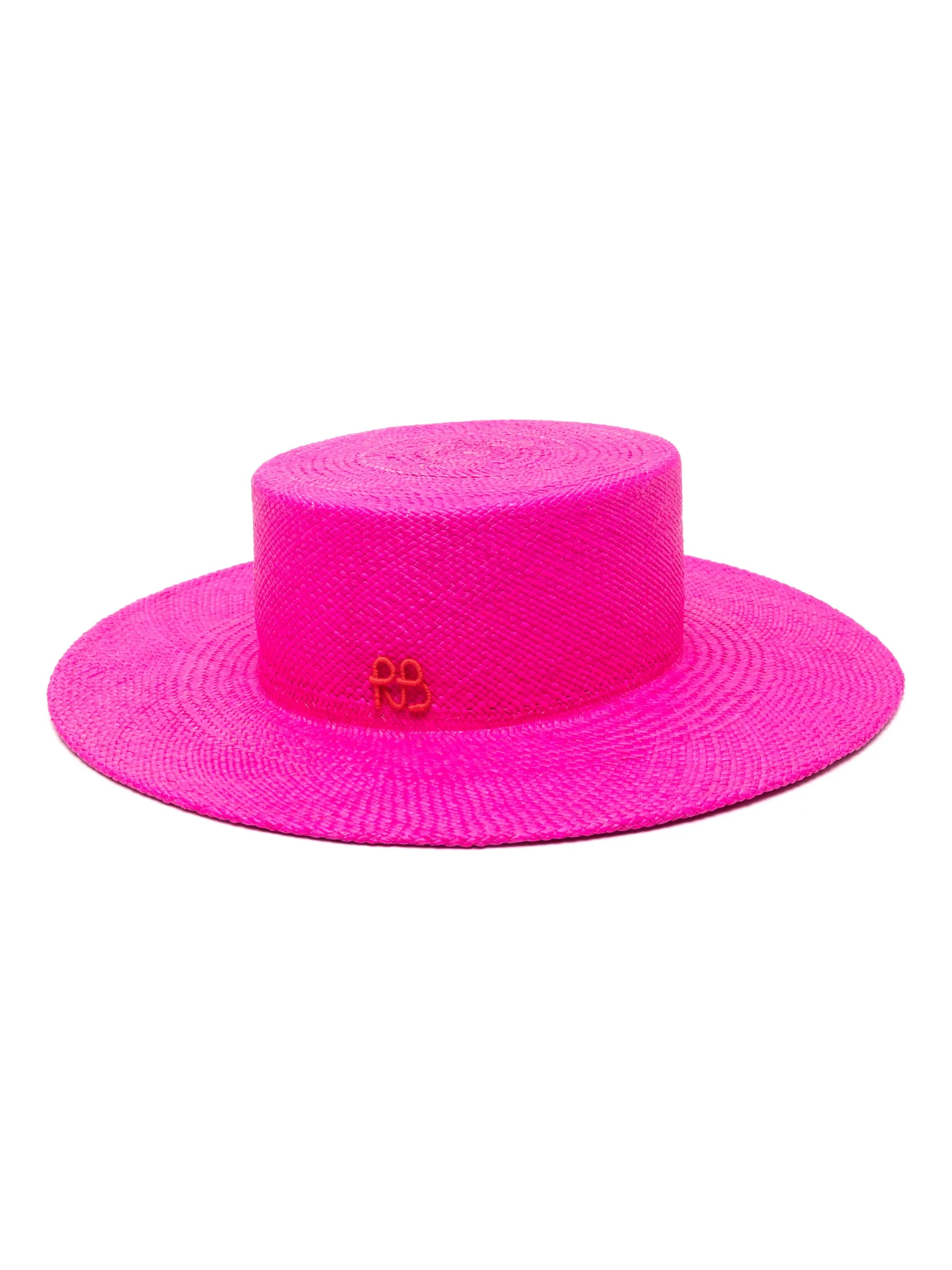 beaded-chains straw boater hat
