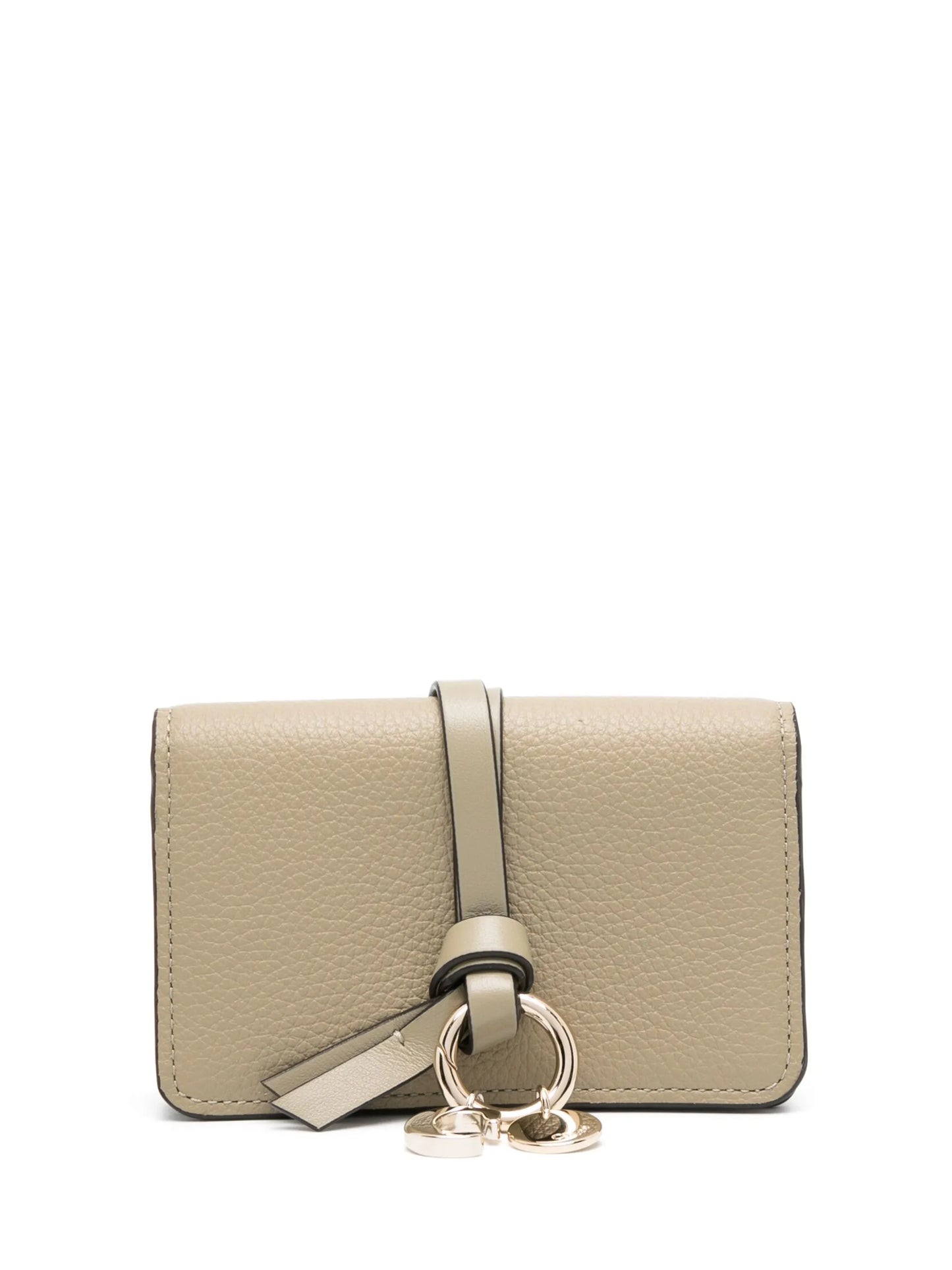Alphabet tri-fold leather wallet