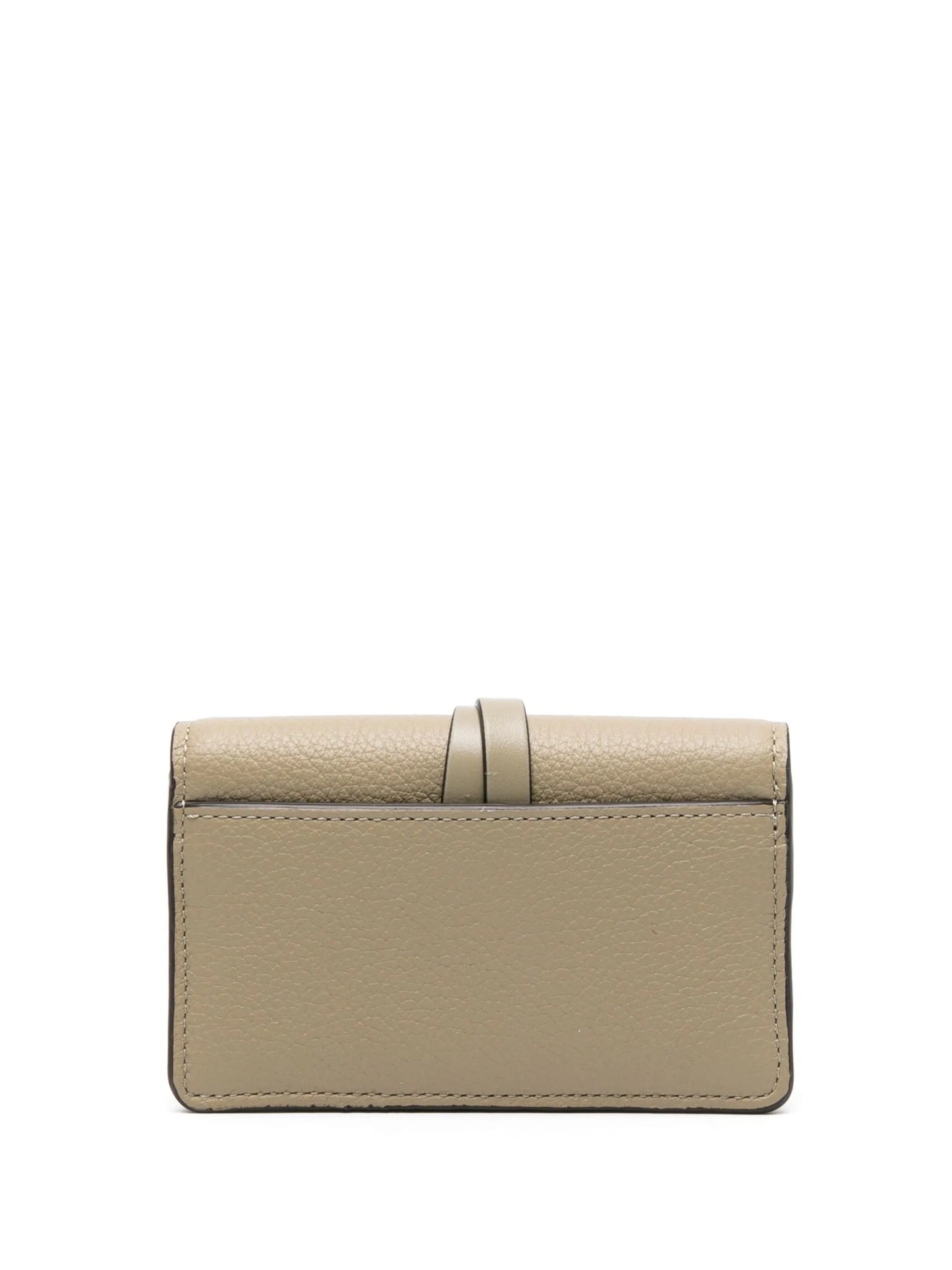 Alphabet tri-fold leather wallet