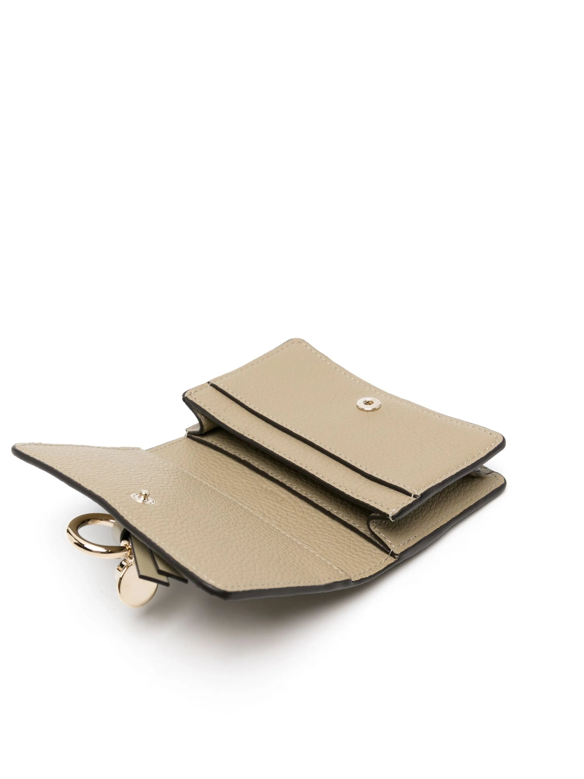 Alphabet tri-fold leather wallet