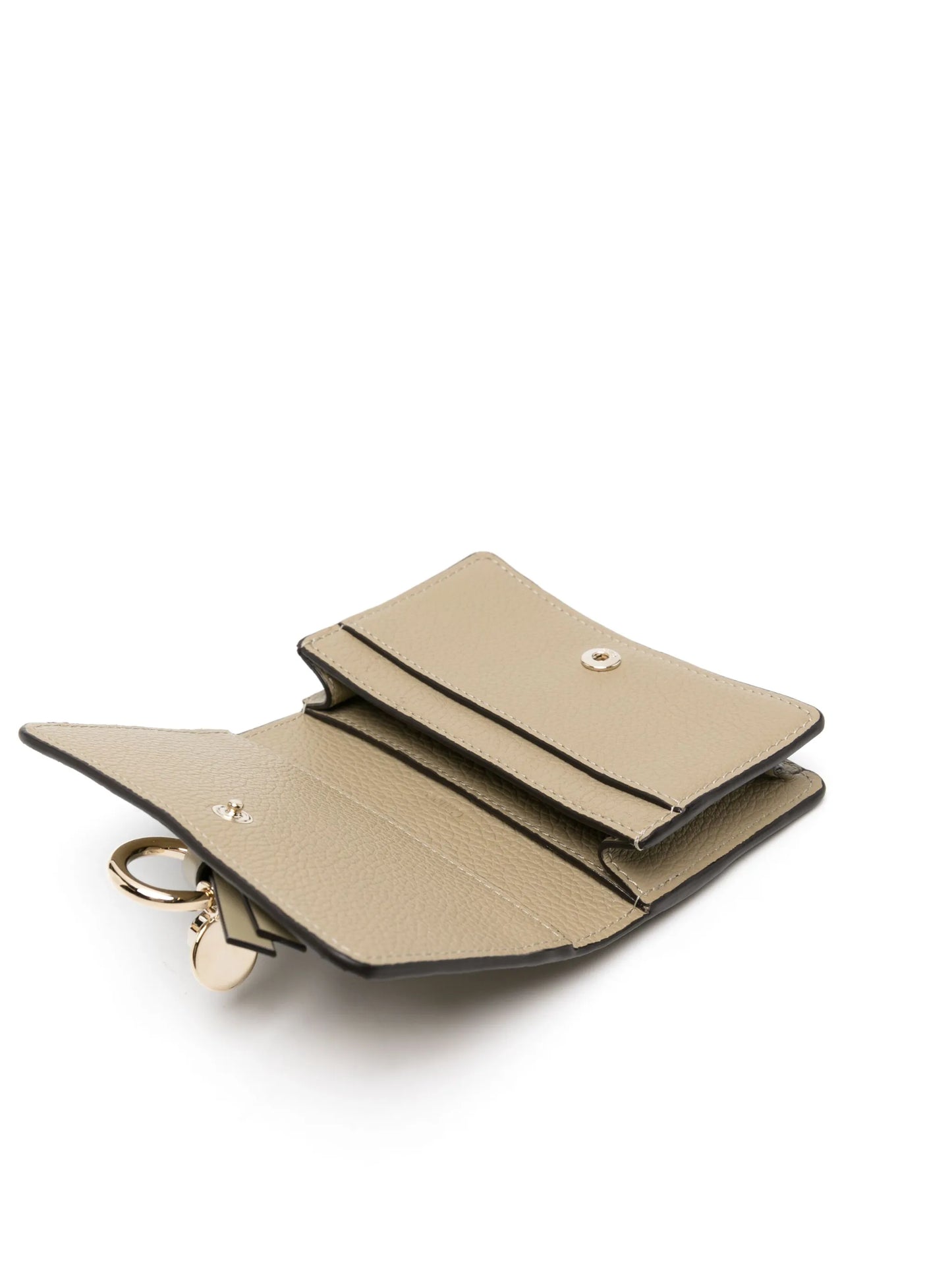 Alphabet tri-fold leather wallet