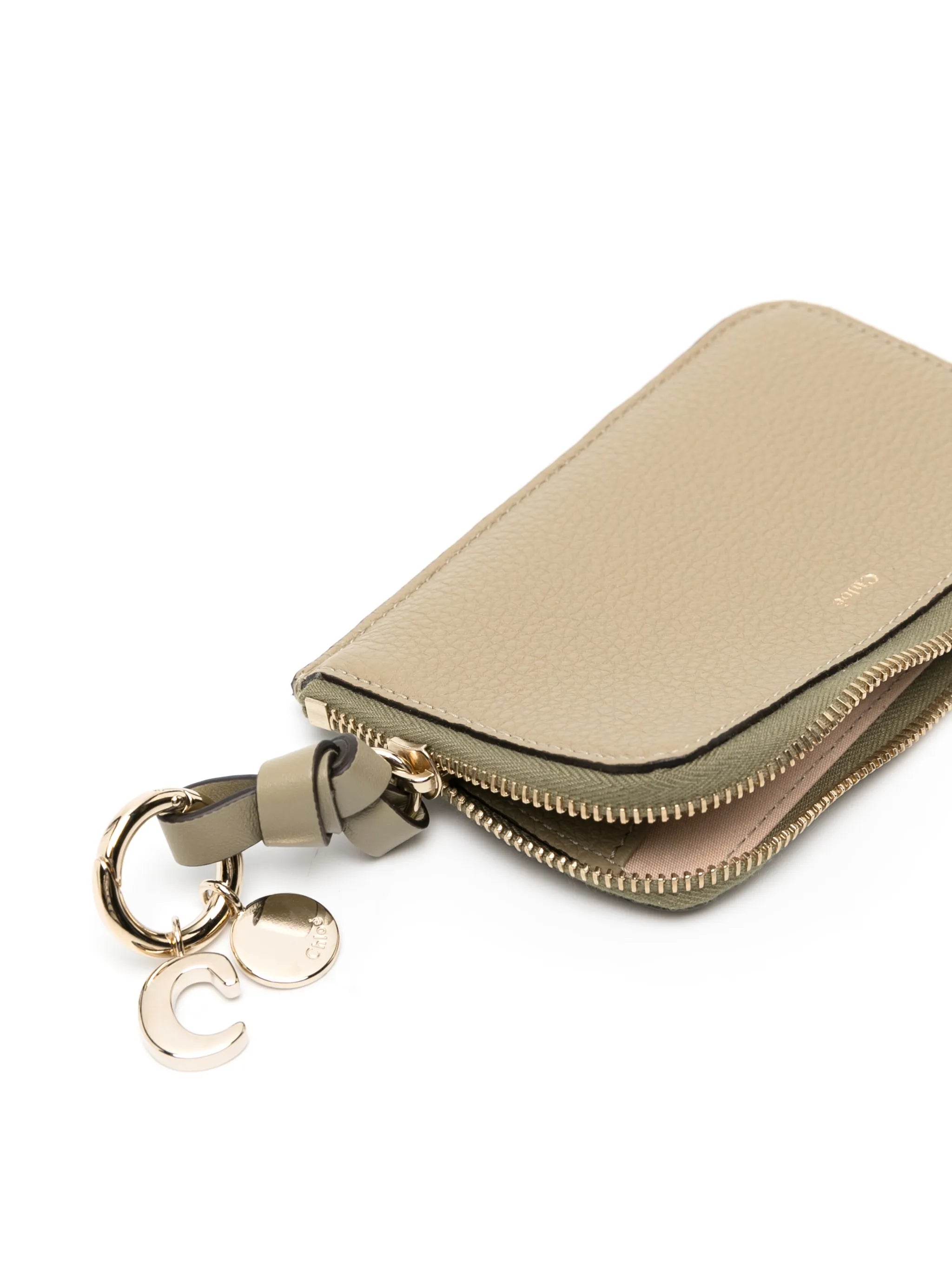 Alphabet leather purse