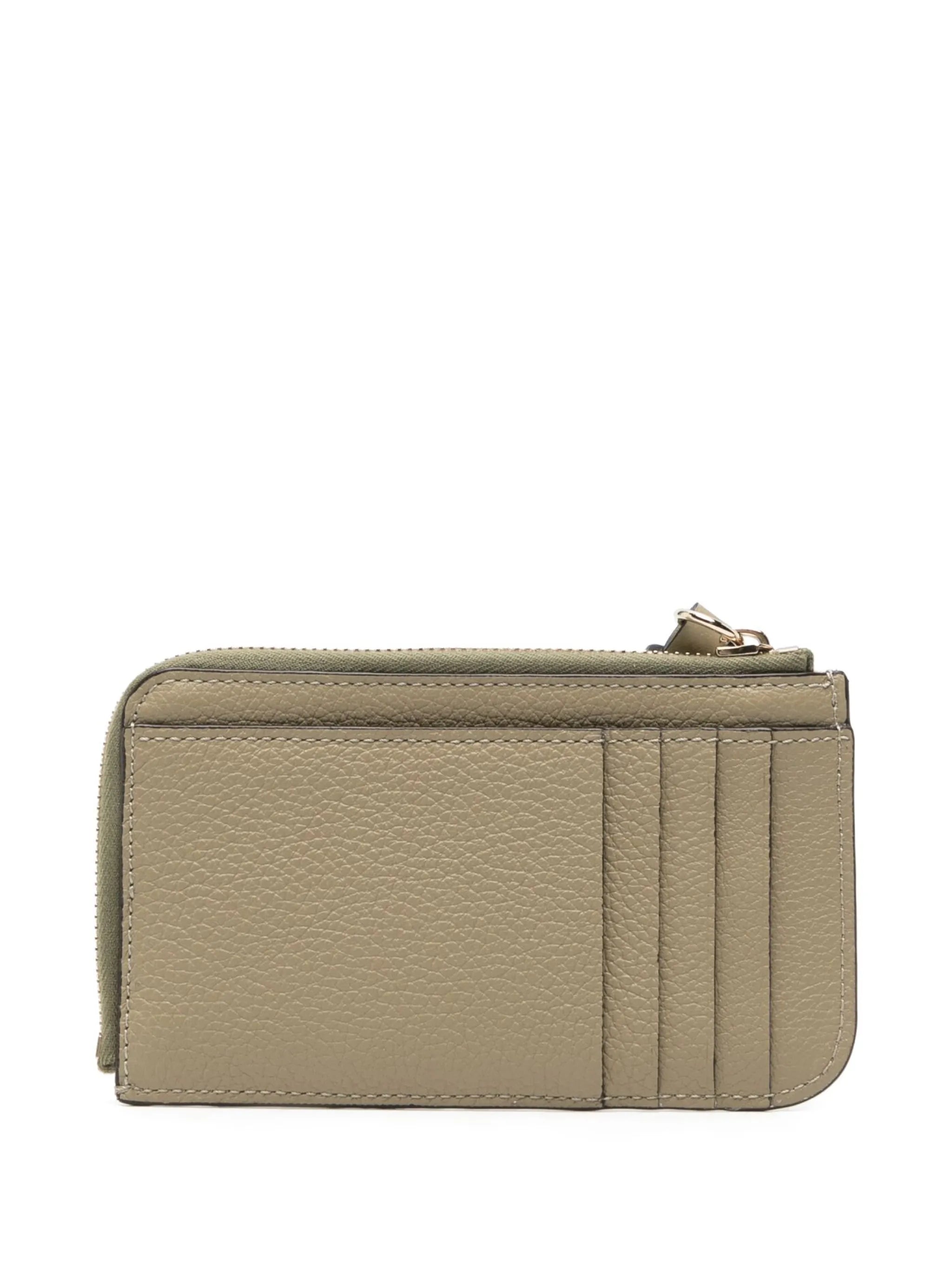 Alphabet leather purse