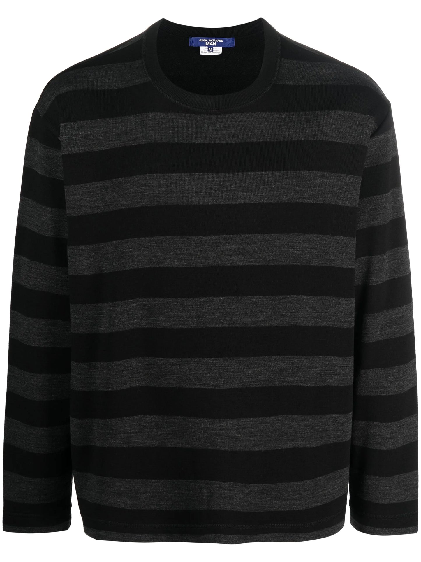 striped crew-neck sweatshirt
