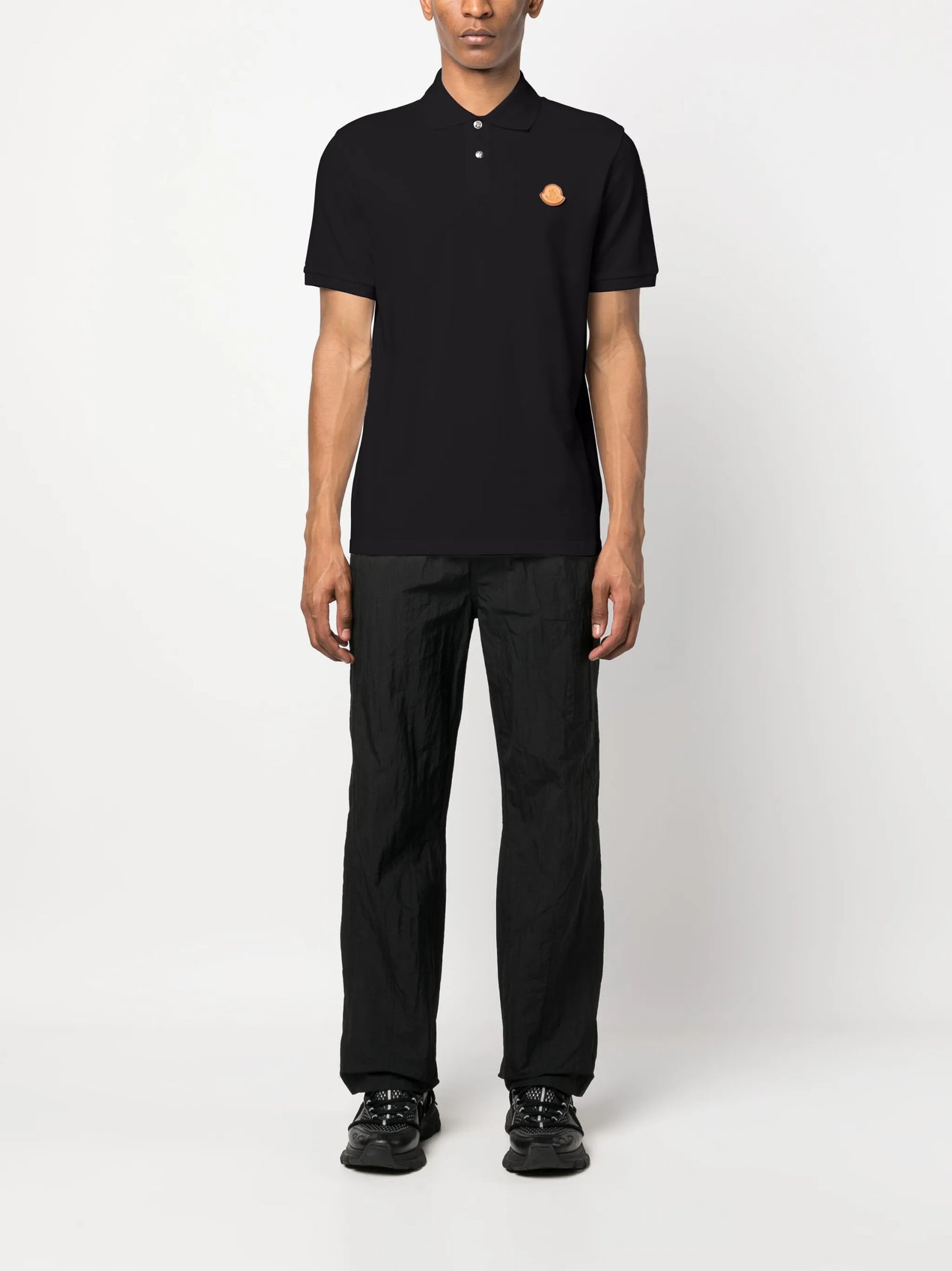 logo-patch cotton polo shirt
