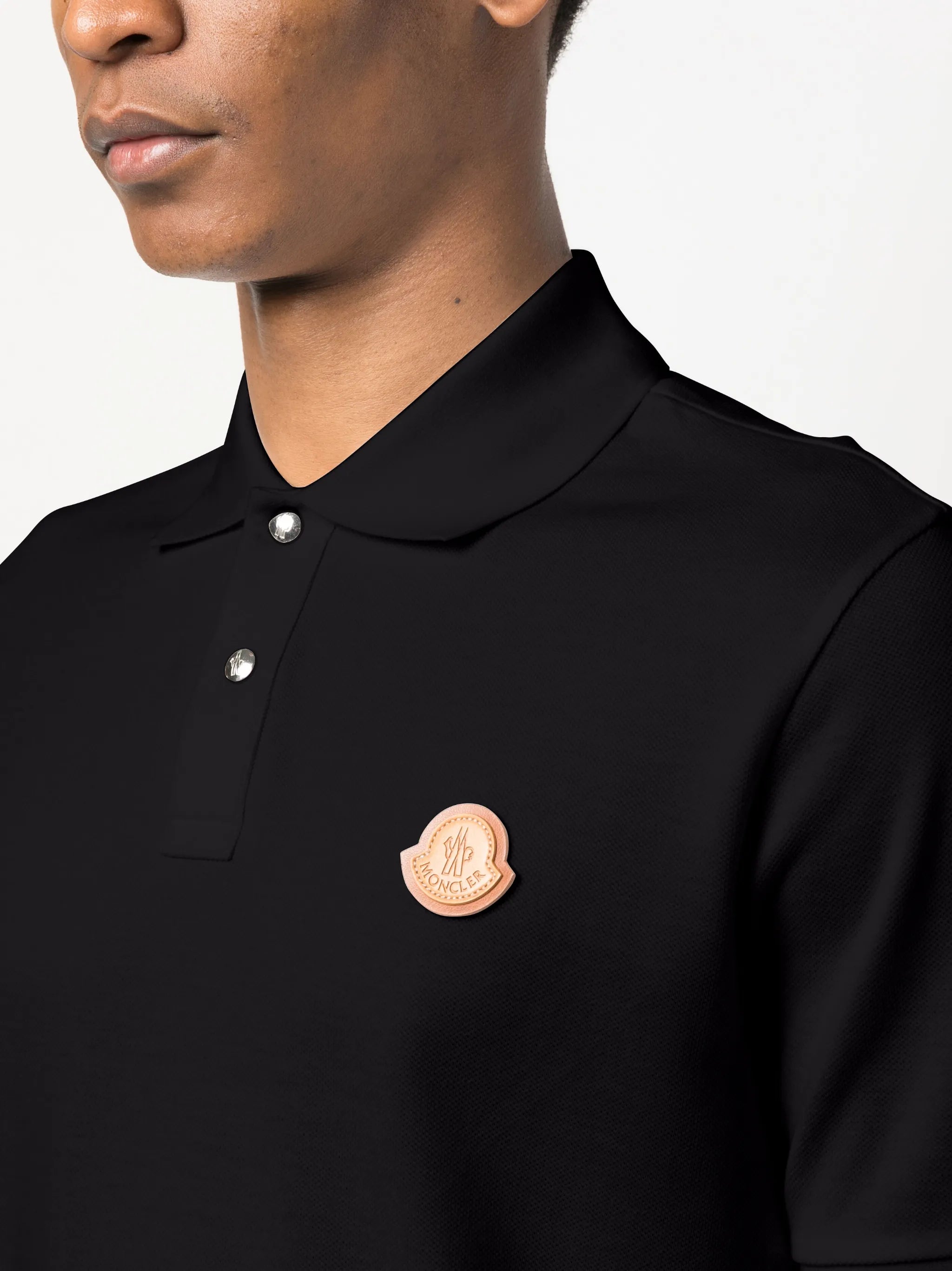 logo-patch cotton polo shirt