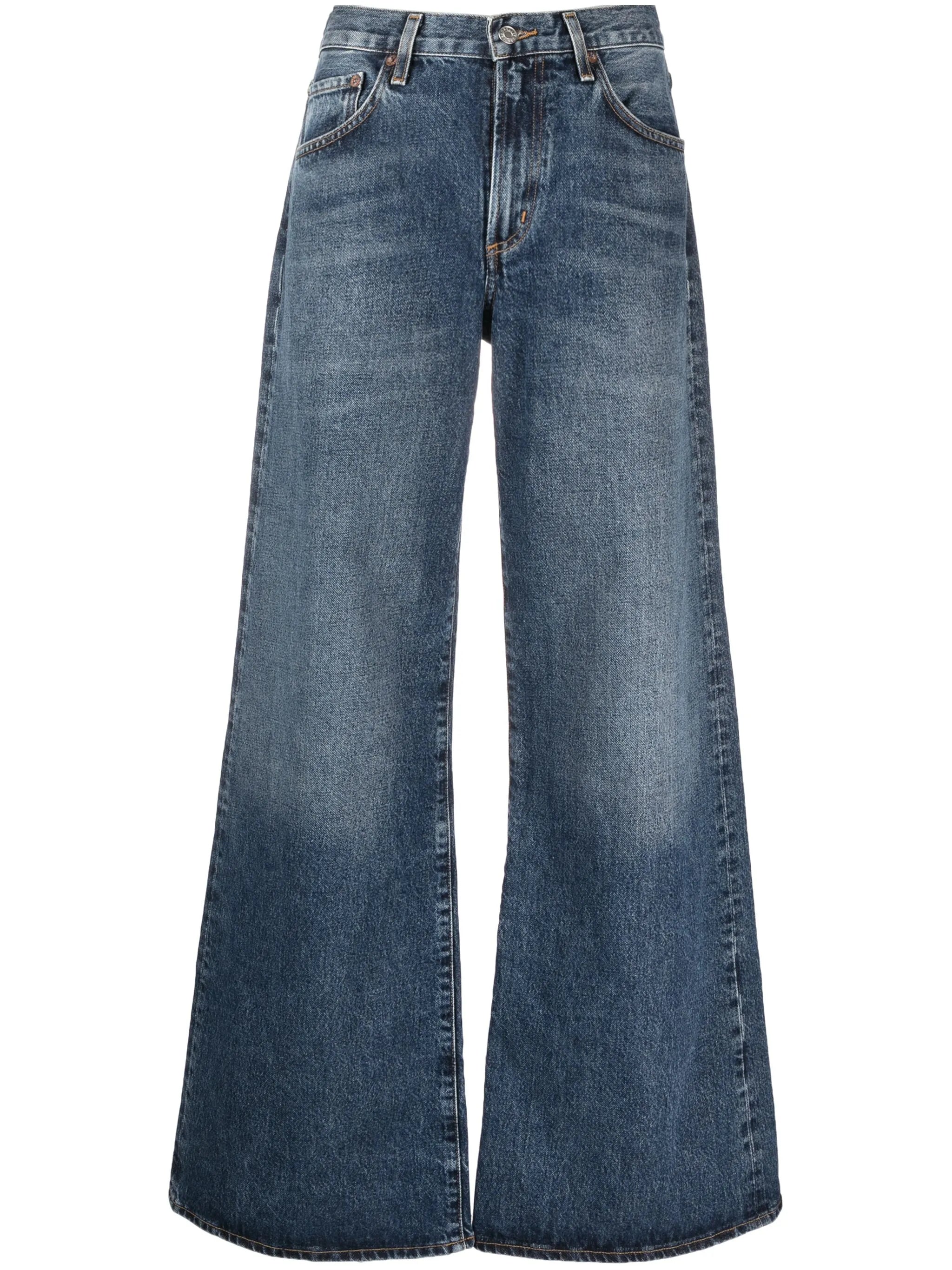 Clara organic-cotton flared jeans