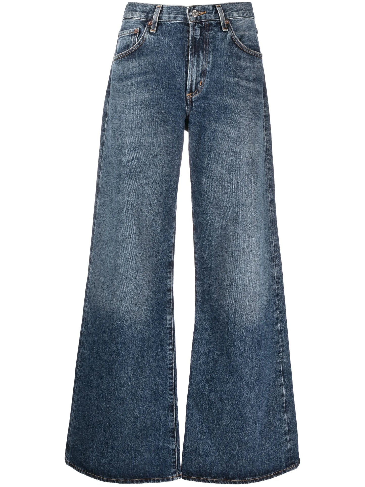 Clara organic-cotton flared jeans