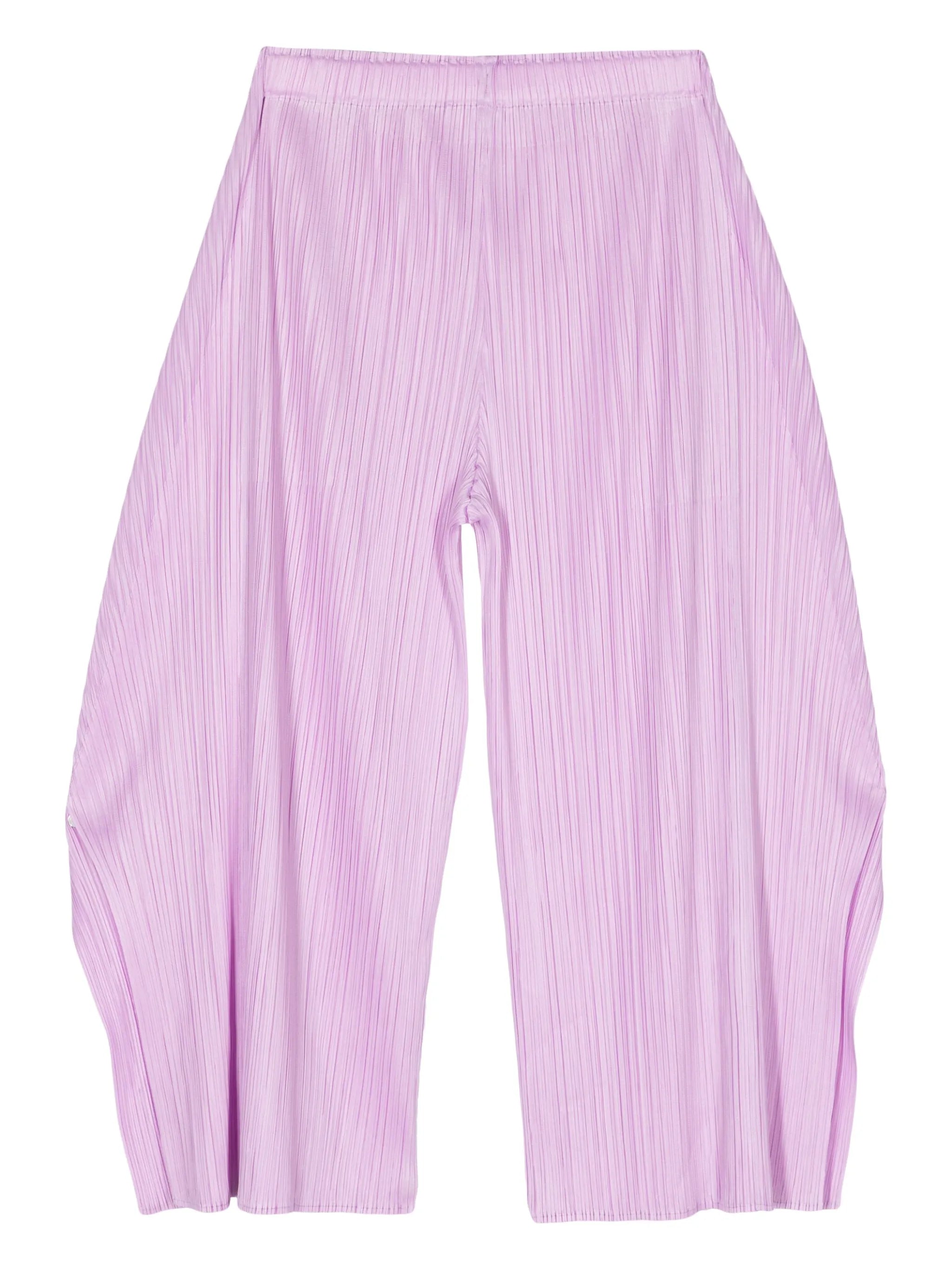 plissé cropped trousers