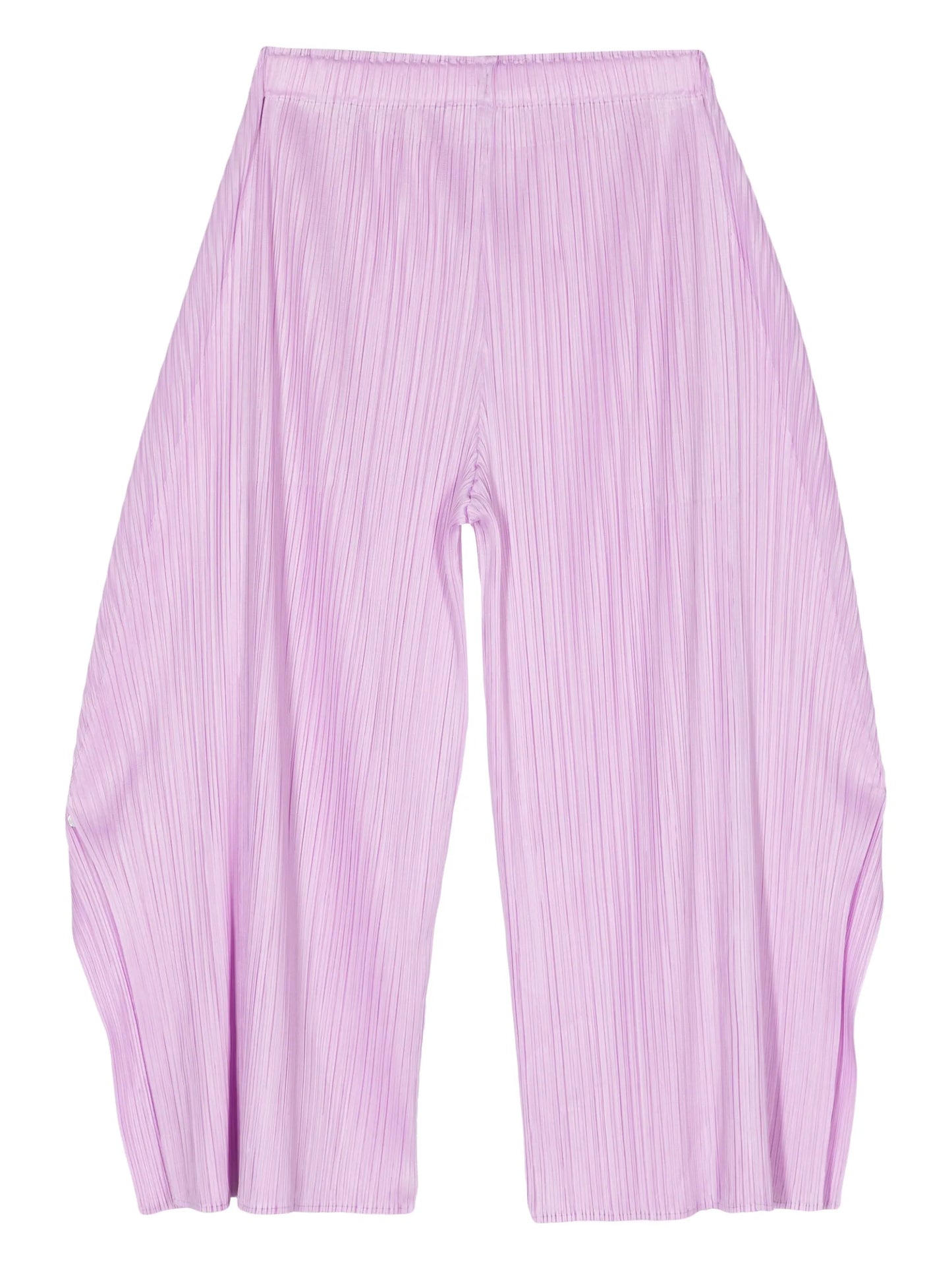 plissé cropped trousers
