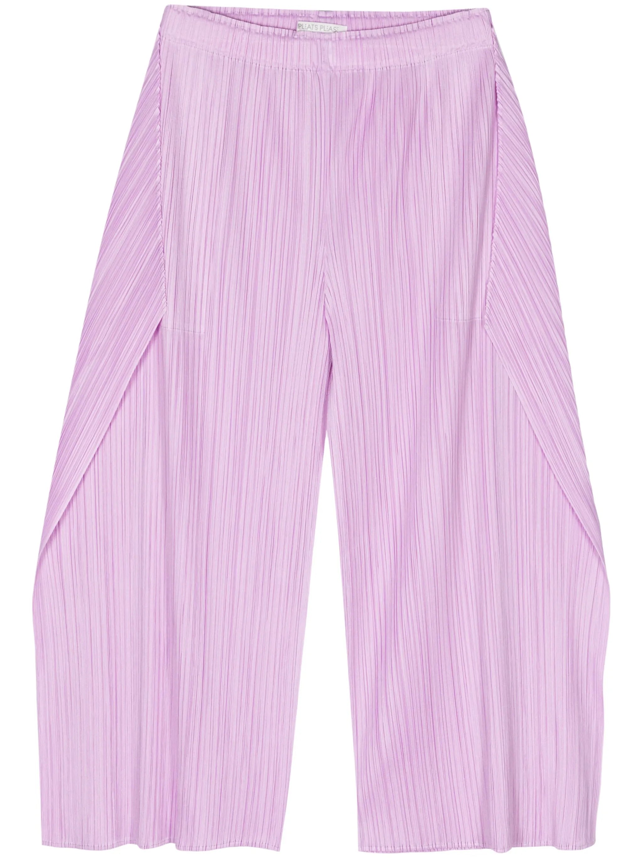 plissé cropped trousers