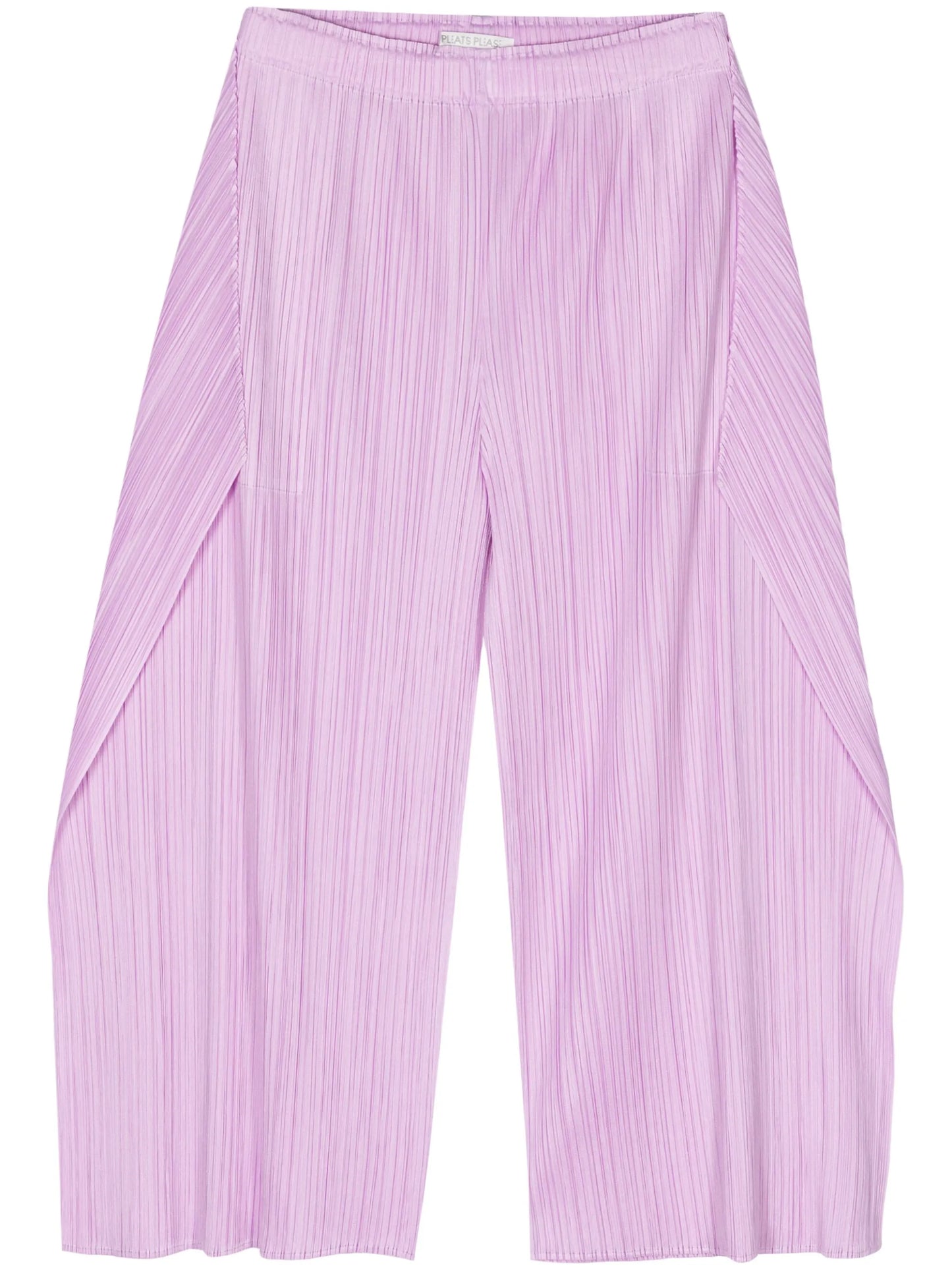 plissé cropped trousers