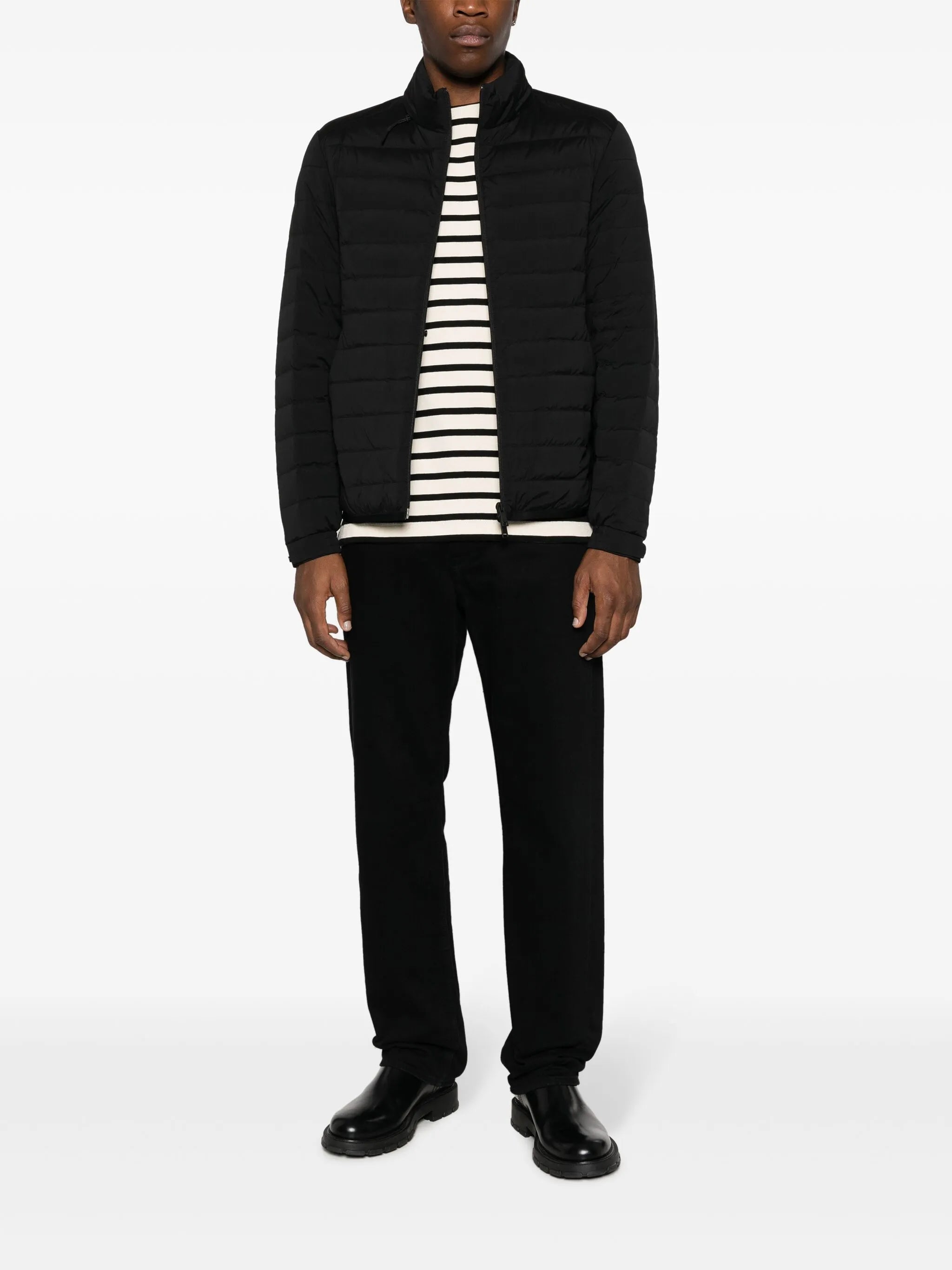 funnel-neck padded jacket