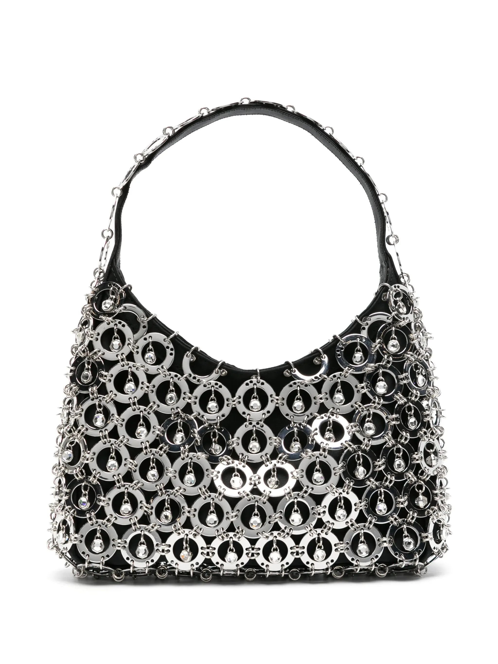 Sphere chainmail-embellished shoulder bag