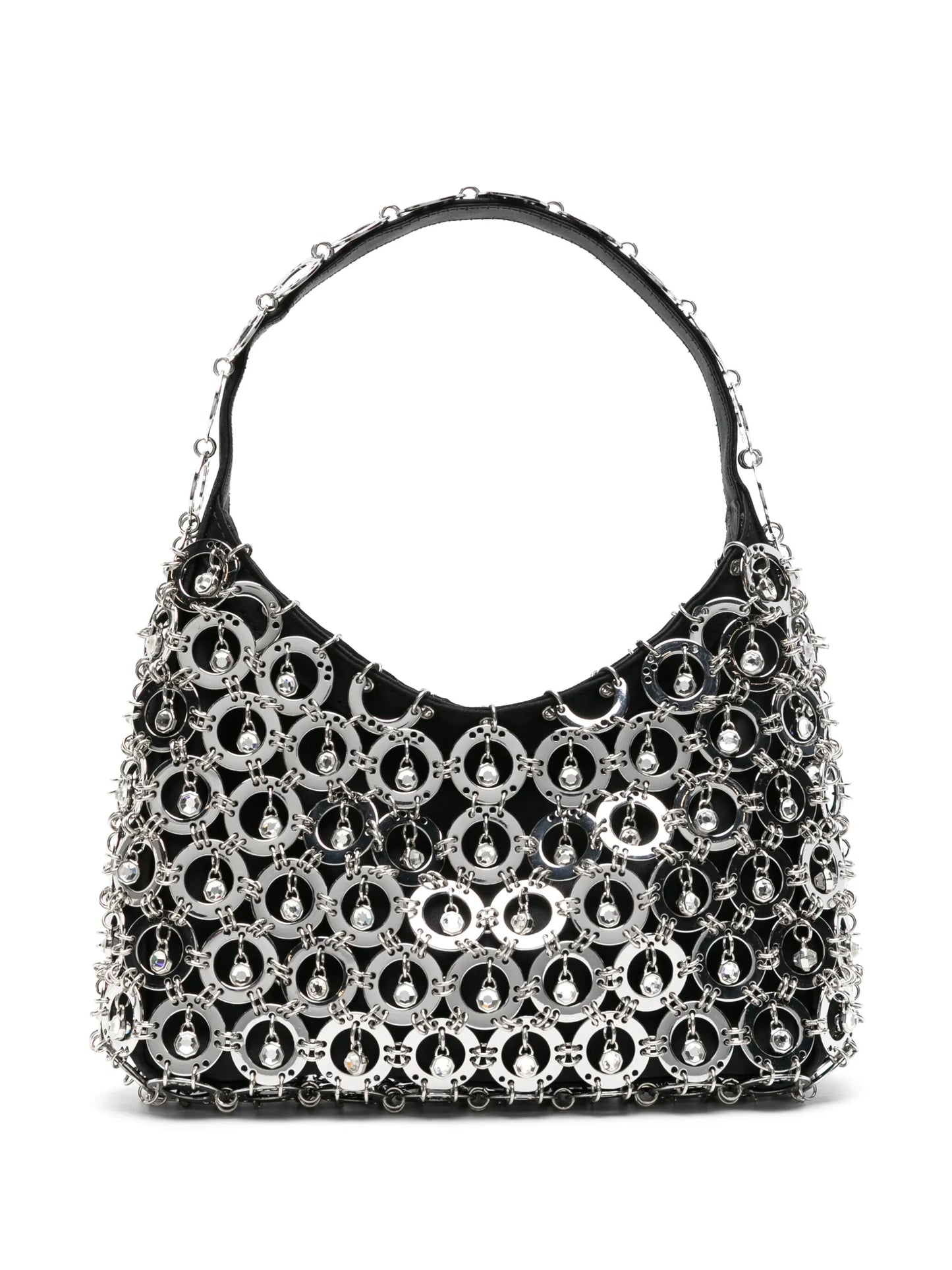 Sphere chainmail-embellished shoulder bag