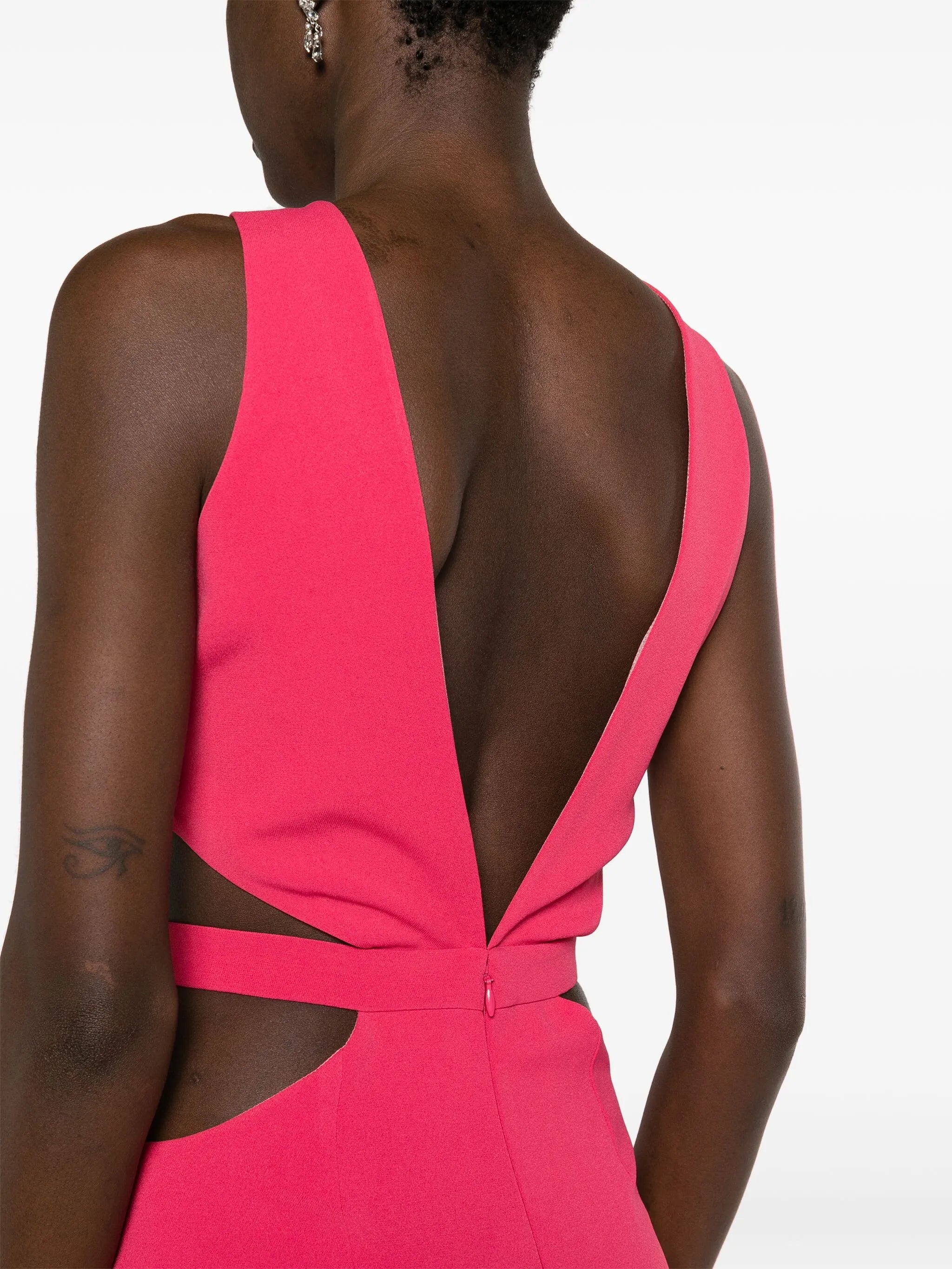 Jerry crepe midi dress