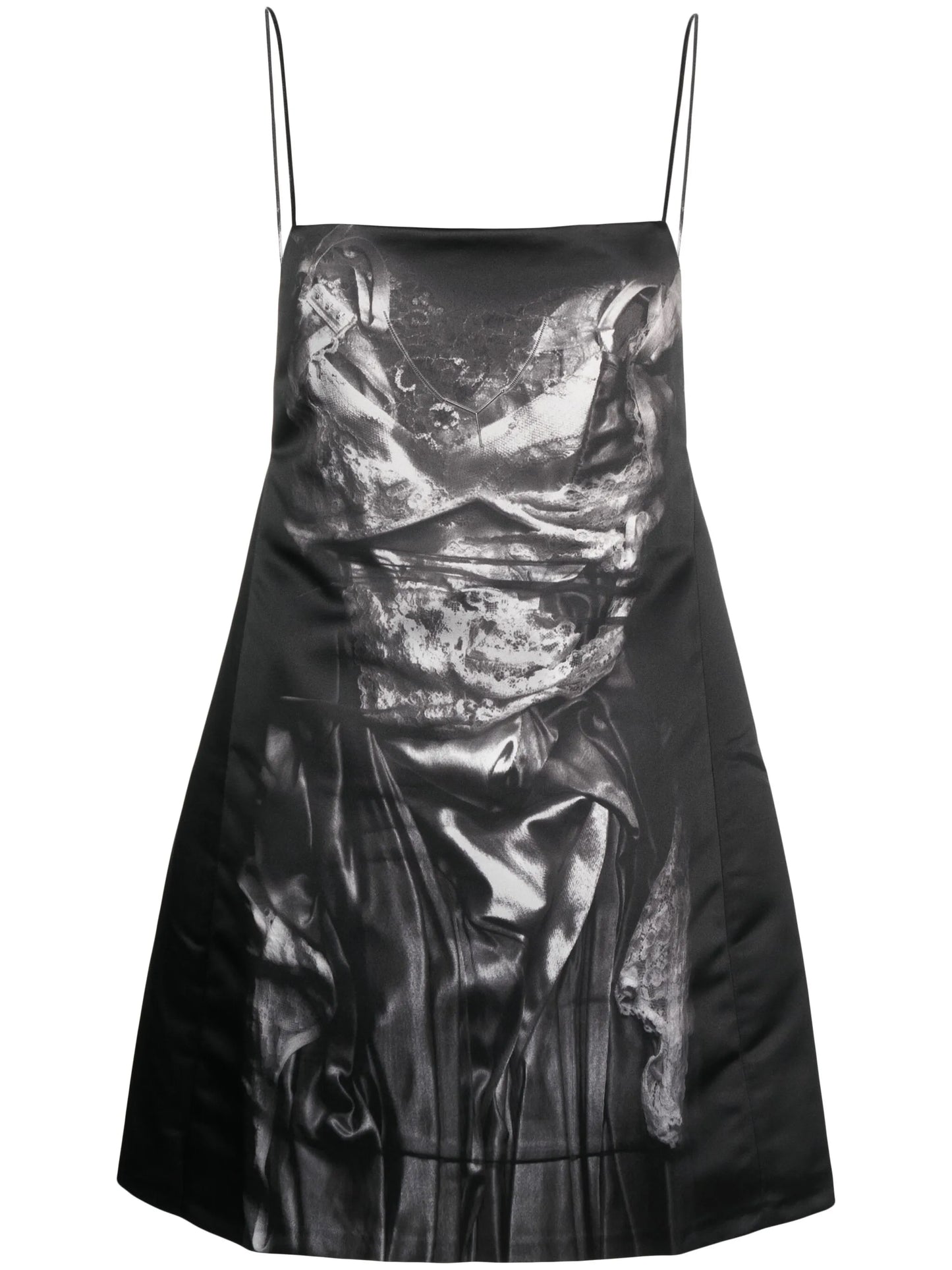 Compact-print minidress
