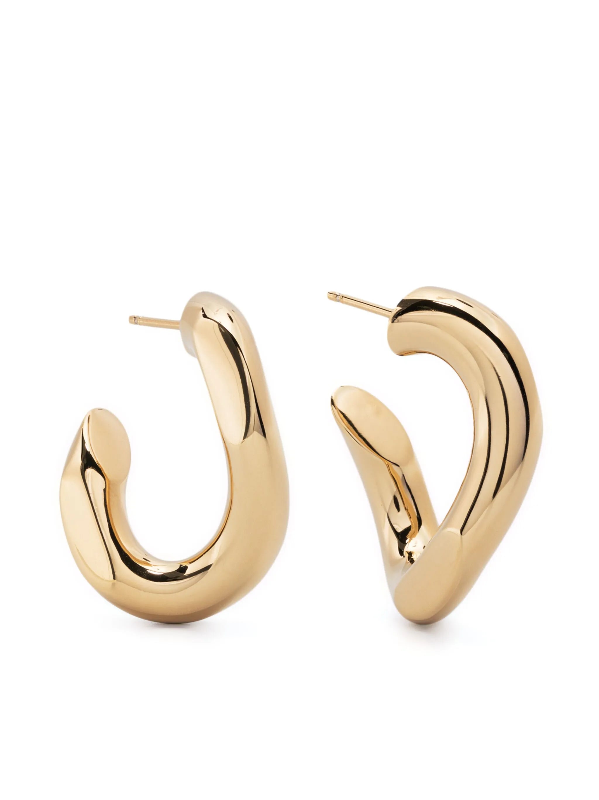 Links hoop earrings