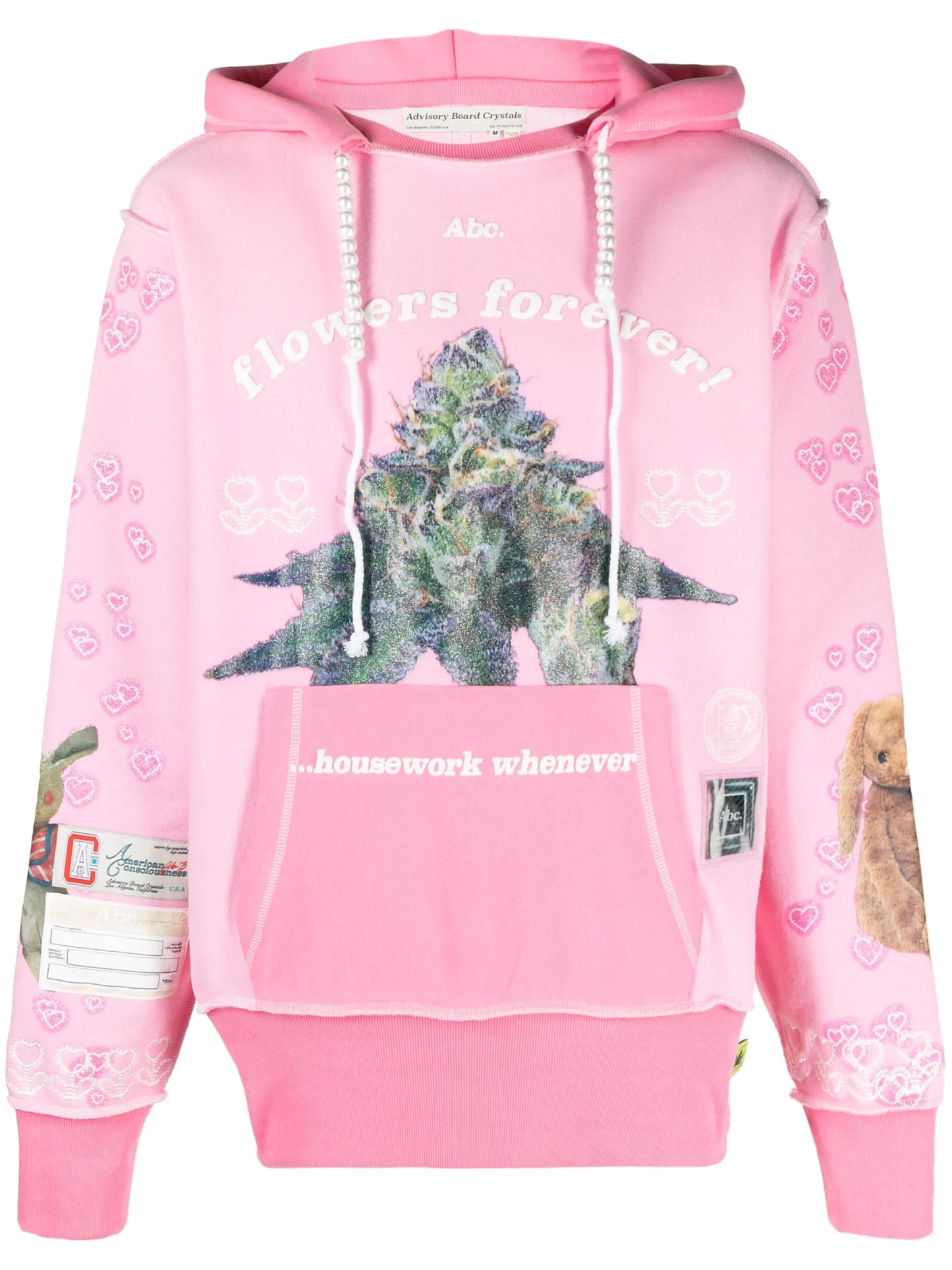 Flowers Forever graphic-print hoodie