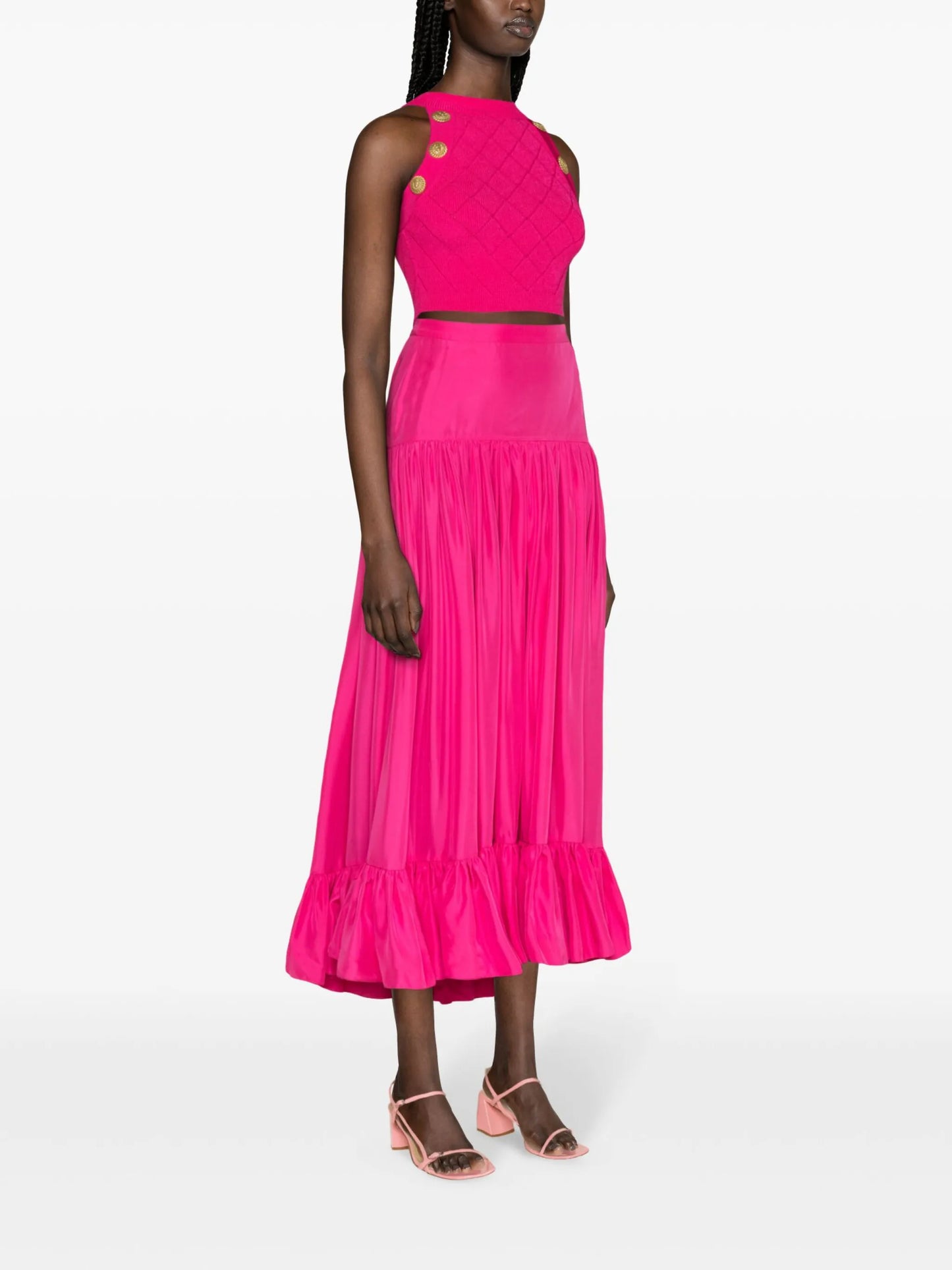 Maria silk maxi skirt