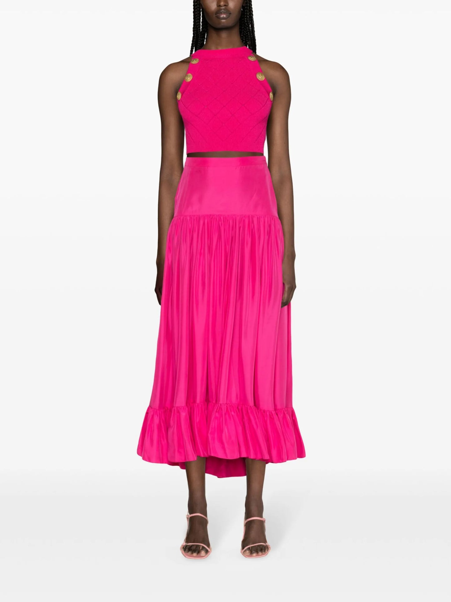 Maria silk maxi skirt