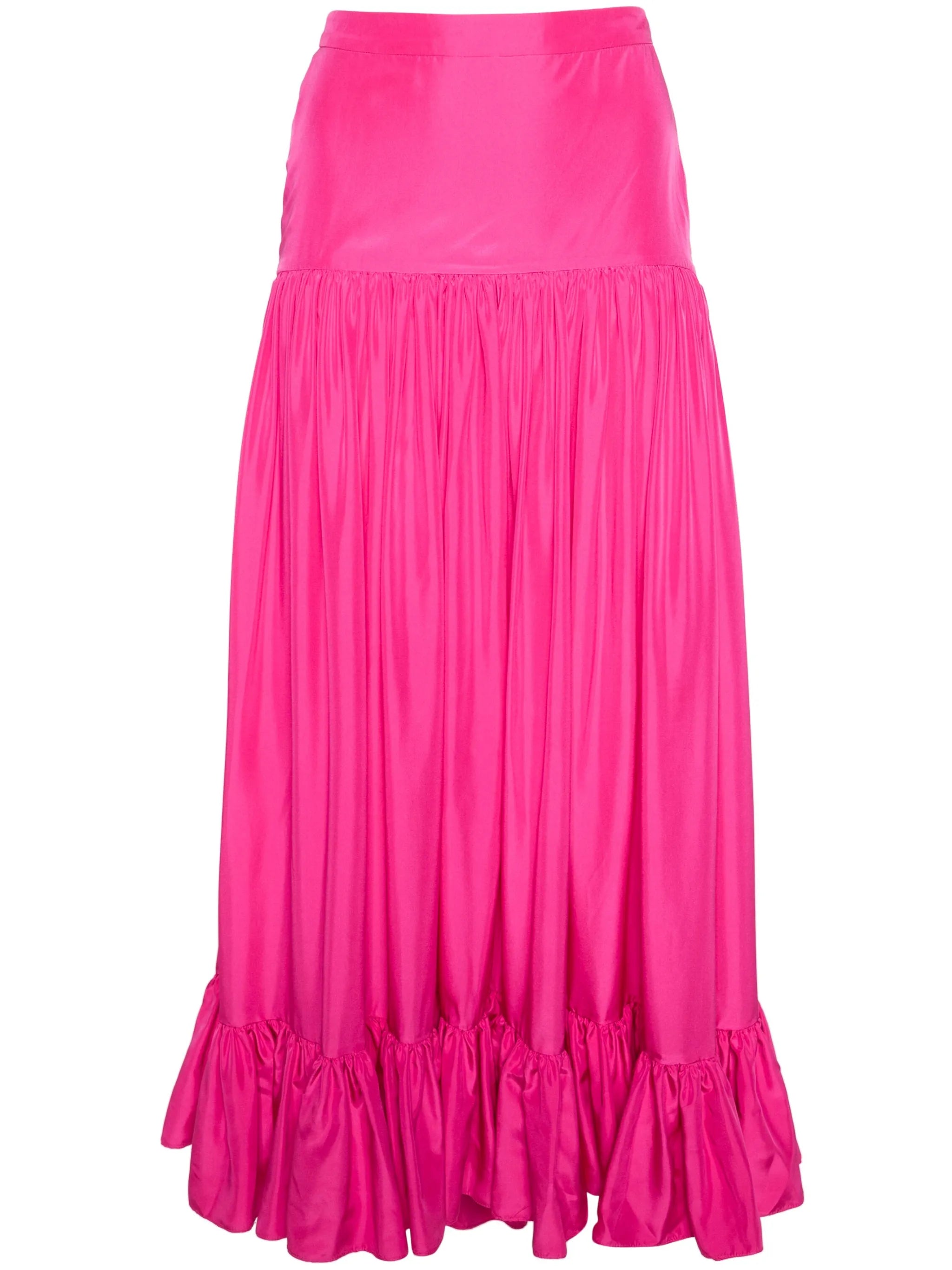 Maria silk maxi skirt