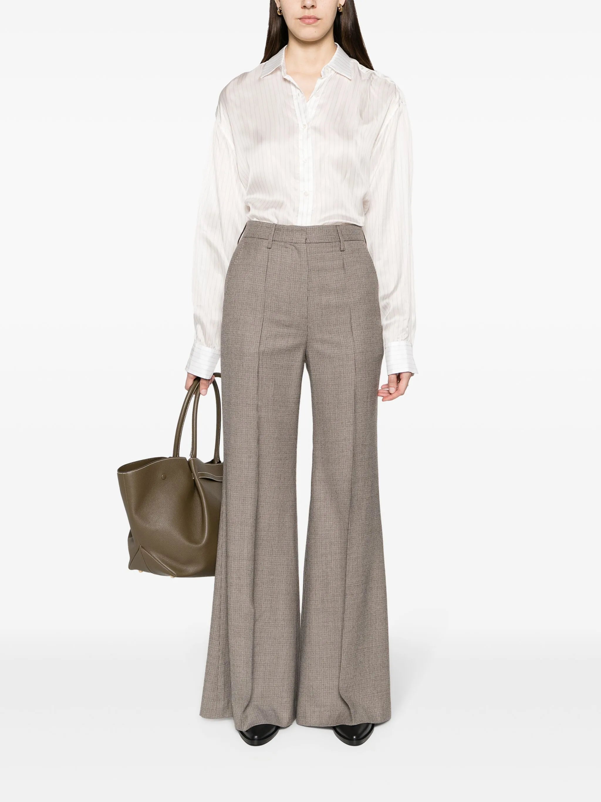Steve flared wool trousers